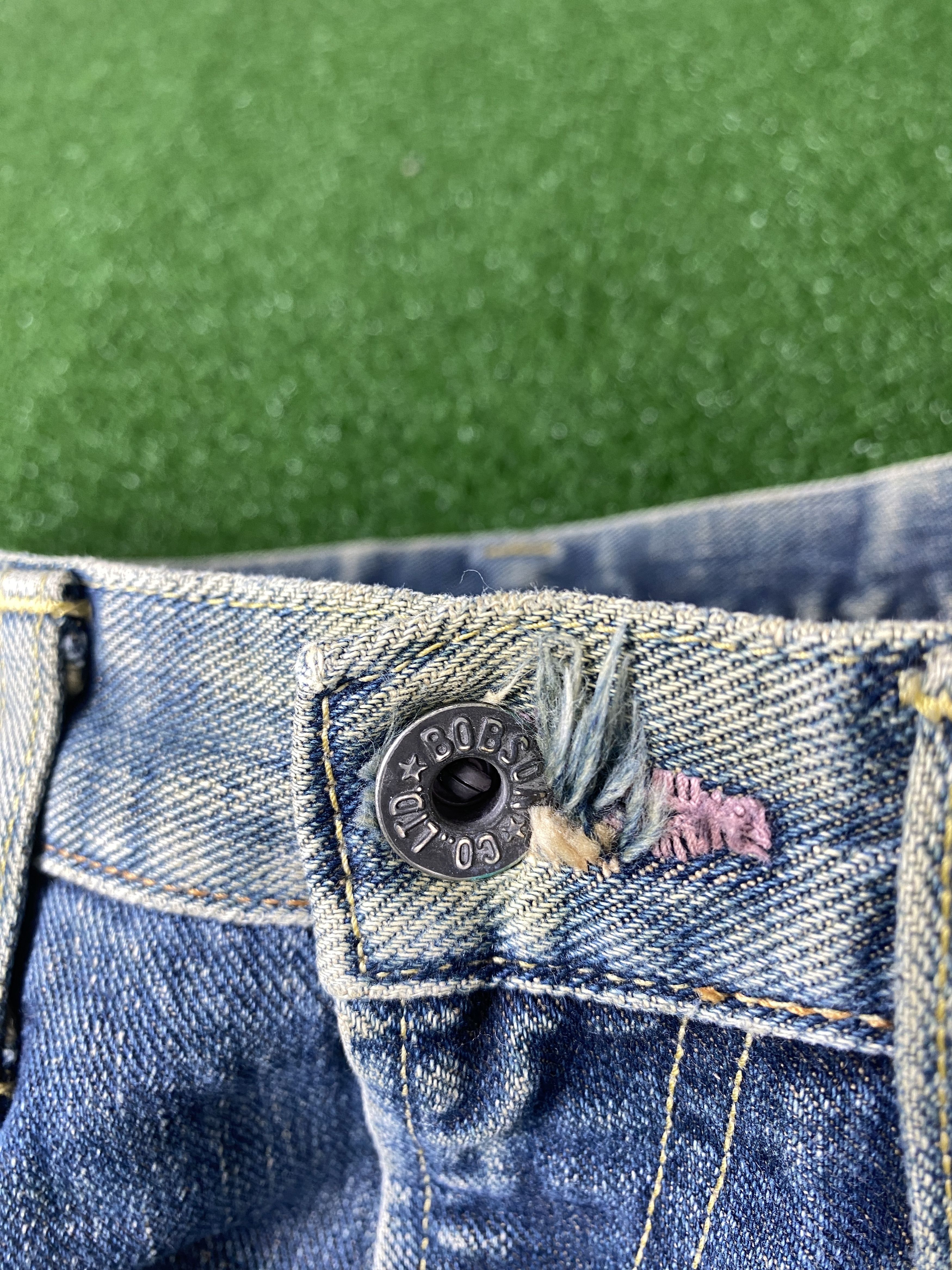 Vintage Vintage Bobson Distressed Faded Blue Jeans CP0076 Size US 30 / EU 46 - 3 Thumbnail