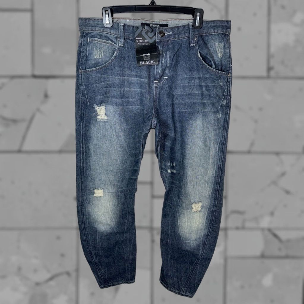 Vintage VINTAGE CJ BLACK Jeans Slouch Fit Tapered Leg Men 34x30 Blue Size US 34 / EU 50 - 1 Thumbnail