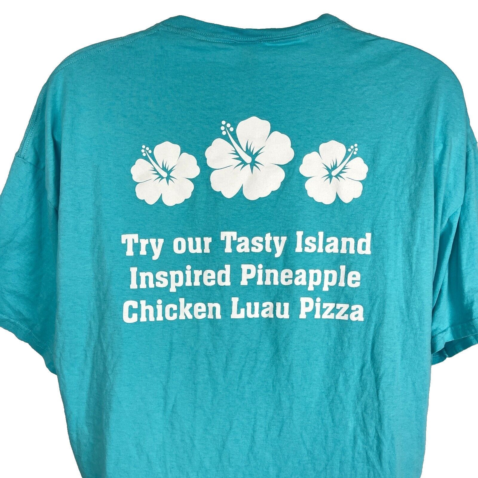 Fruit Of The Loom Pineapple Chicken Luau Pizza Mountain Mikes Employee T-Shirt Size US XXL / EU 58 / 5 - 5 Thumbnail
