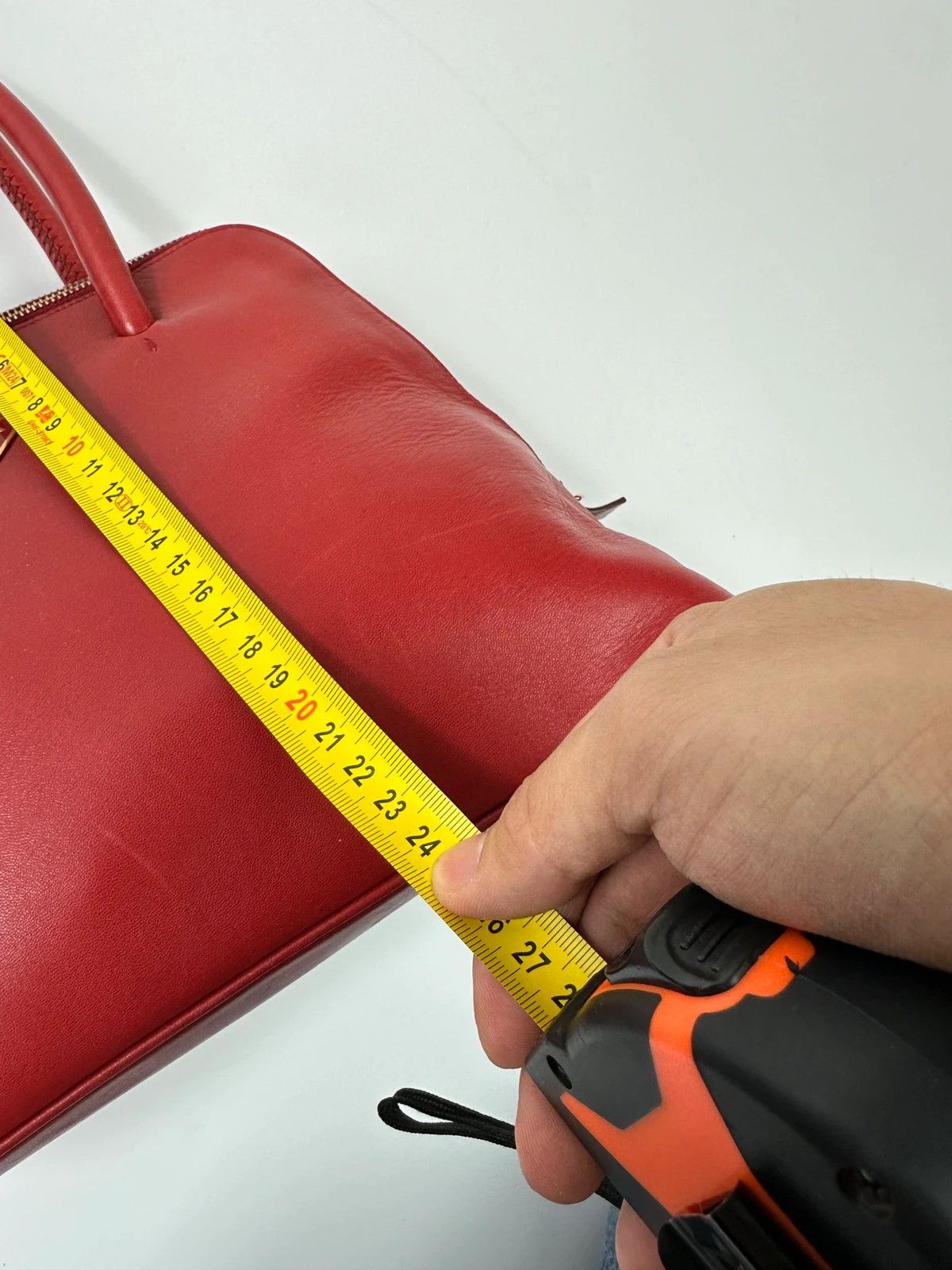 Prada Prada Milano Red Leather Handbag Gold Hardware Size ONE SIZE - 17 Thumbnail