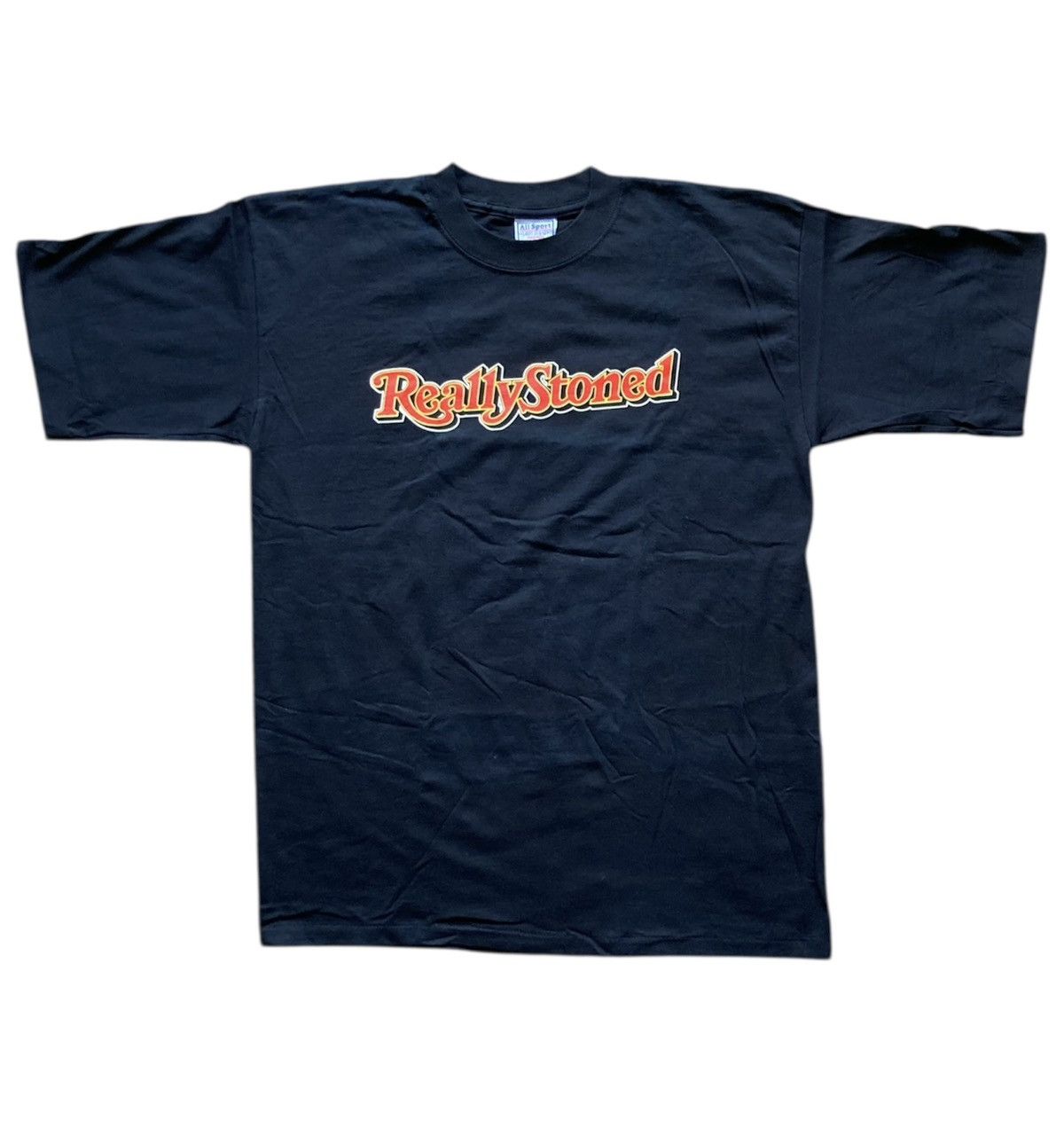 Band Tees × Vintage Vintage 90s Really Stoned Tee rolling stone weed parody Size US L / EU 52-54 / 3 - 2 Thumbnail