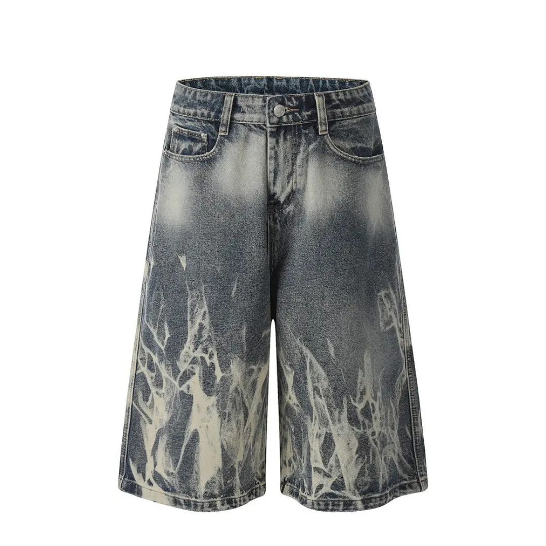 Japanese Brand Washed Denim Jorts Streetwear Size US 29 - 1 Thumbnail