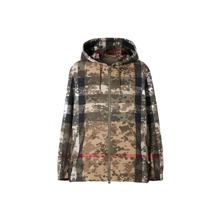 Burberry Burberry Burberry Camouflage Plaid Hooded Jacket-2507 Size US S / EU 44-46 / 1 - 1 Thumbnail