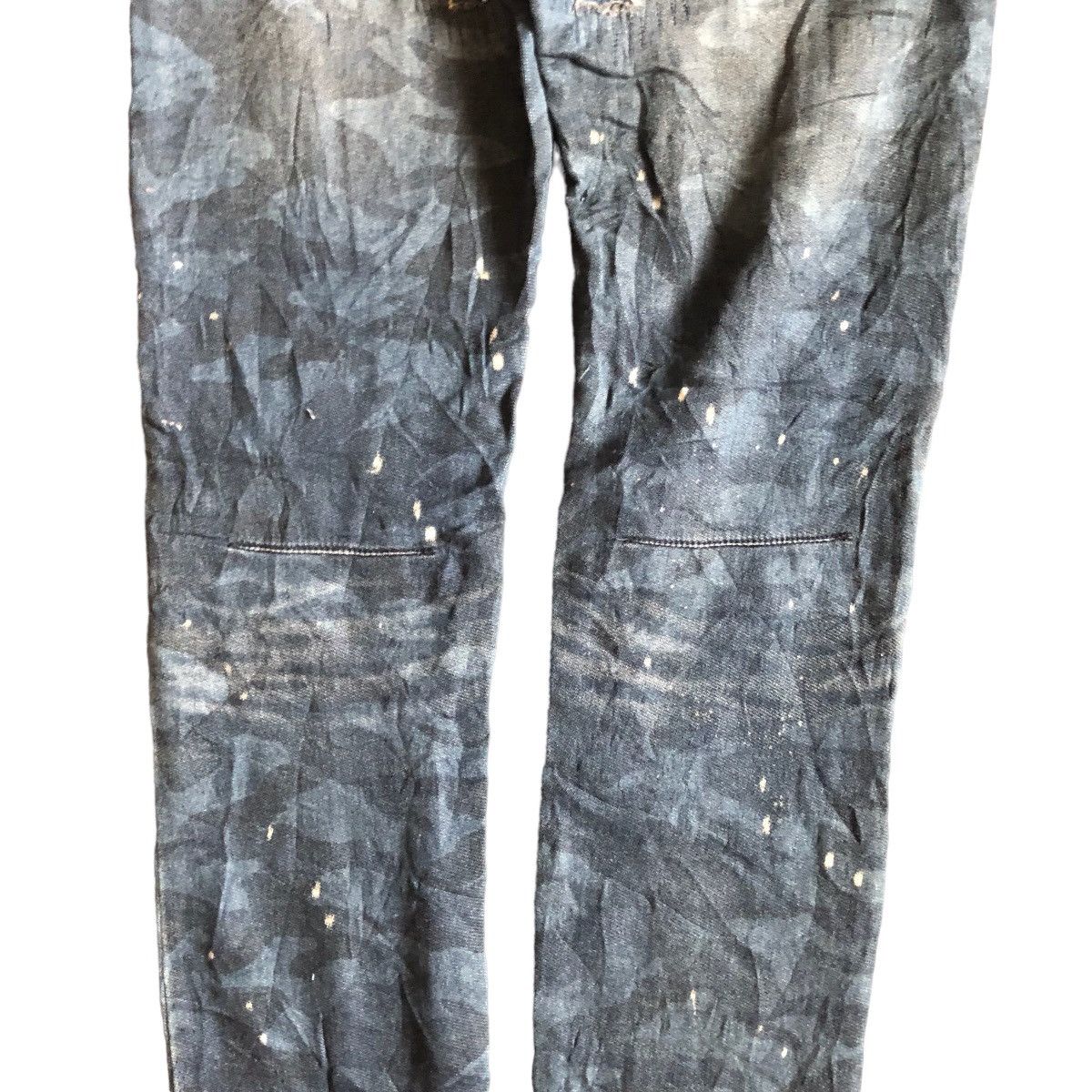 Number (N)ine Number Nine X 1PIU1UGUALE3 Camo Distress Skinny Pants Size US 30 / EU 46 - 13 Thumbnail