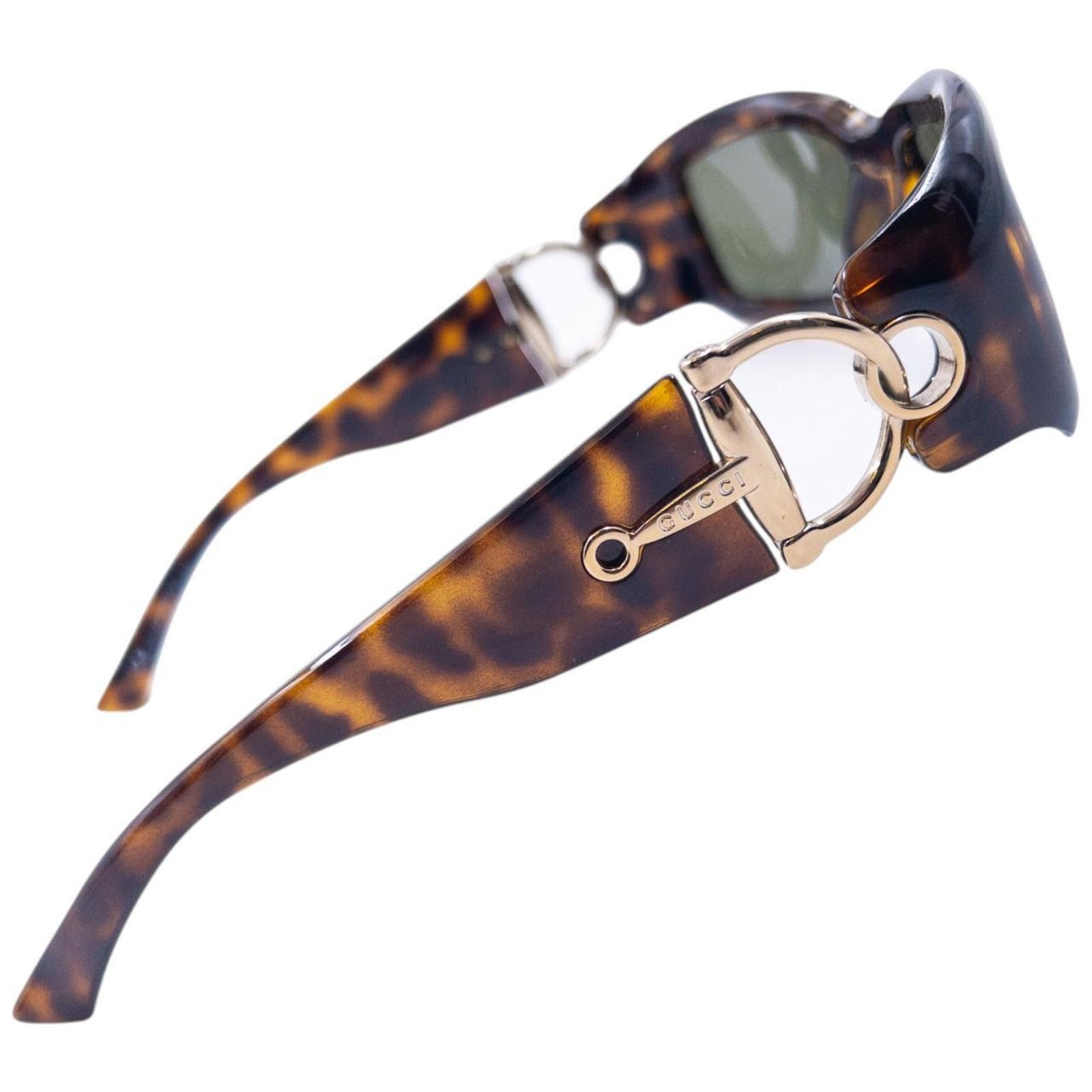 Gucci Vintage Gucci Horse Bit Tortoise Shell Sunglasses Size ONE SIZE - 3 Thumbnail
