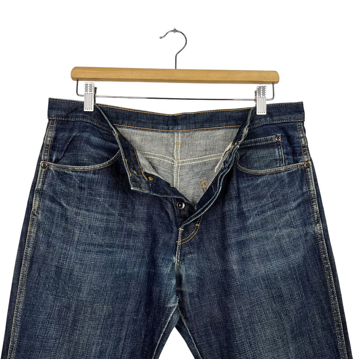 20471120 Vintage Stiff Denim Jeans Size 34" / US 12 / IT 48 - 15 Thumbnail