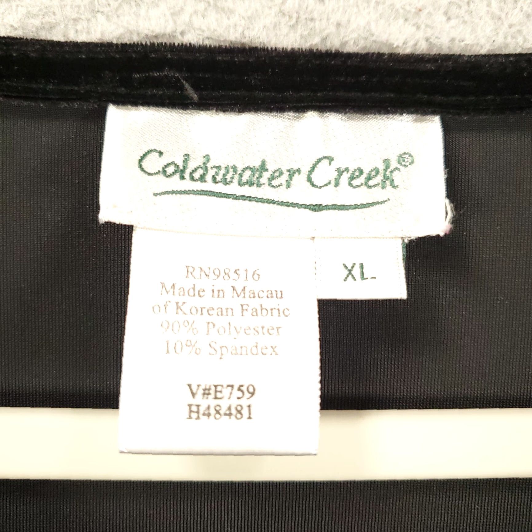 Coldwater Creek Coldwater Creek Velvet Sweater Womens XL Black Pullover Long Sleeve Cowl Neck Casual Size XL / US 12-14 / IT 48-50 - 5 Thumbnail