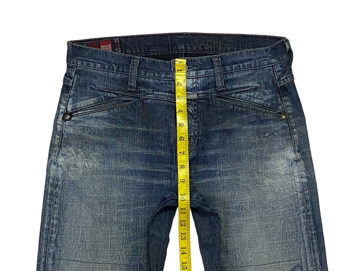 Marithe + Francois Girbaud Marithe Francois Girbaud Patchwork Ripped Distressed Denim Size US 32 / EU 48 - 5 Thumbnail