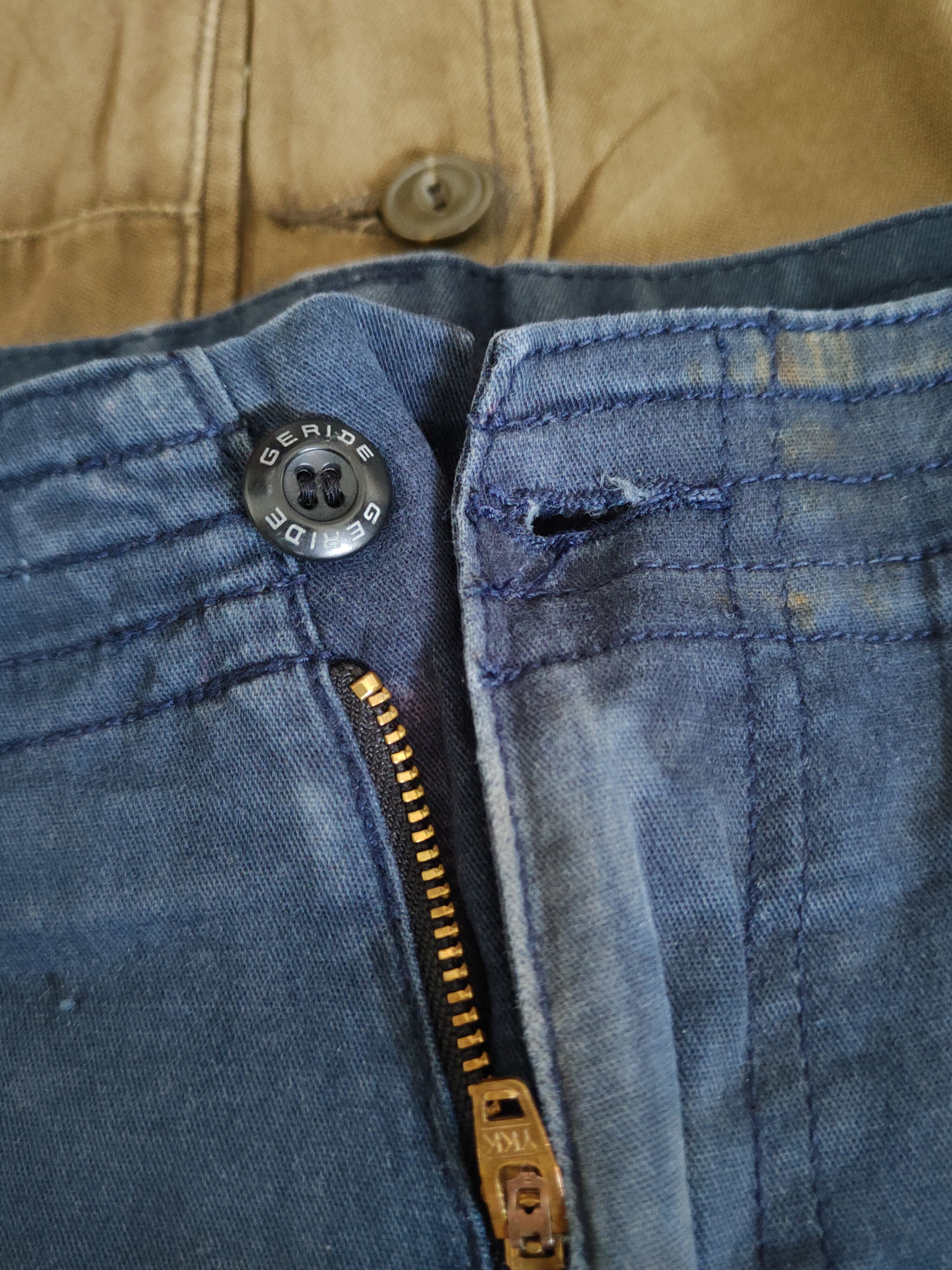 Japanese Brand Geride Navy Multipocket Tactical Cargo Pants #W1313 Size US 32 / EU 48 - 14 Thumbnail