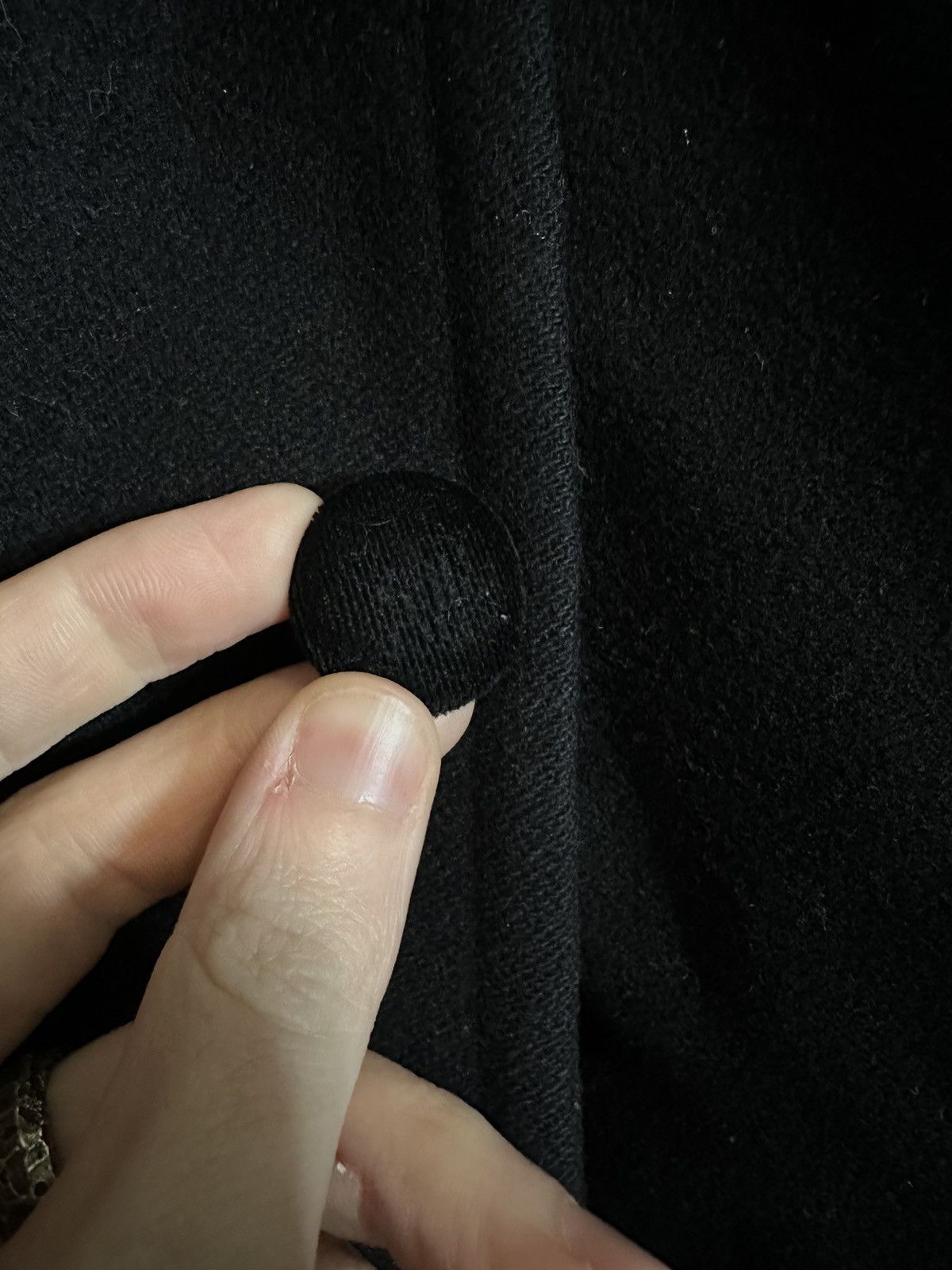 Halston Vintage runway black velvet floor length coat Size XL / US 12-14 / IT 48-50 - 7 Thumbnail