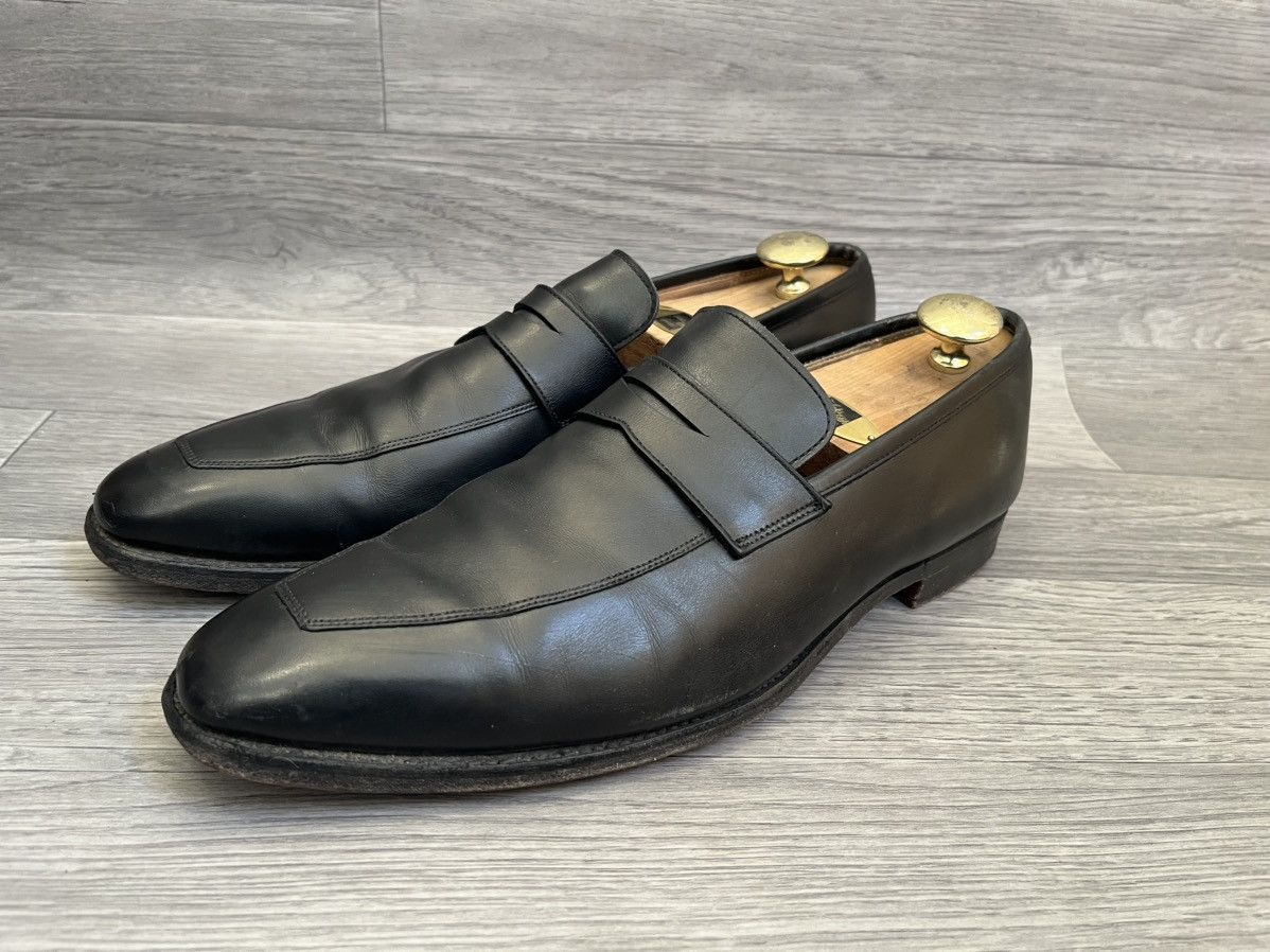 Crockett & Jones Crockett and jones Merton black leatherp enny loafer Size US 11 / EU 44 - 4 Thumbnail