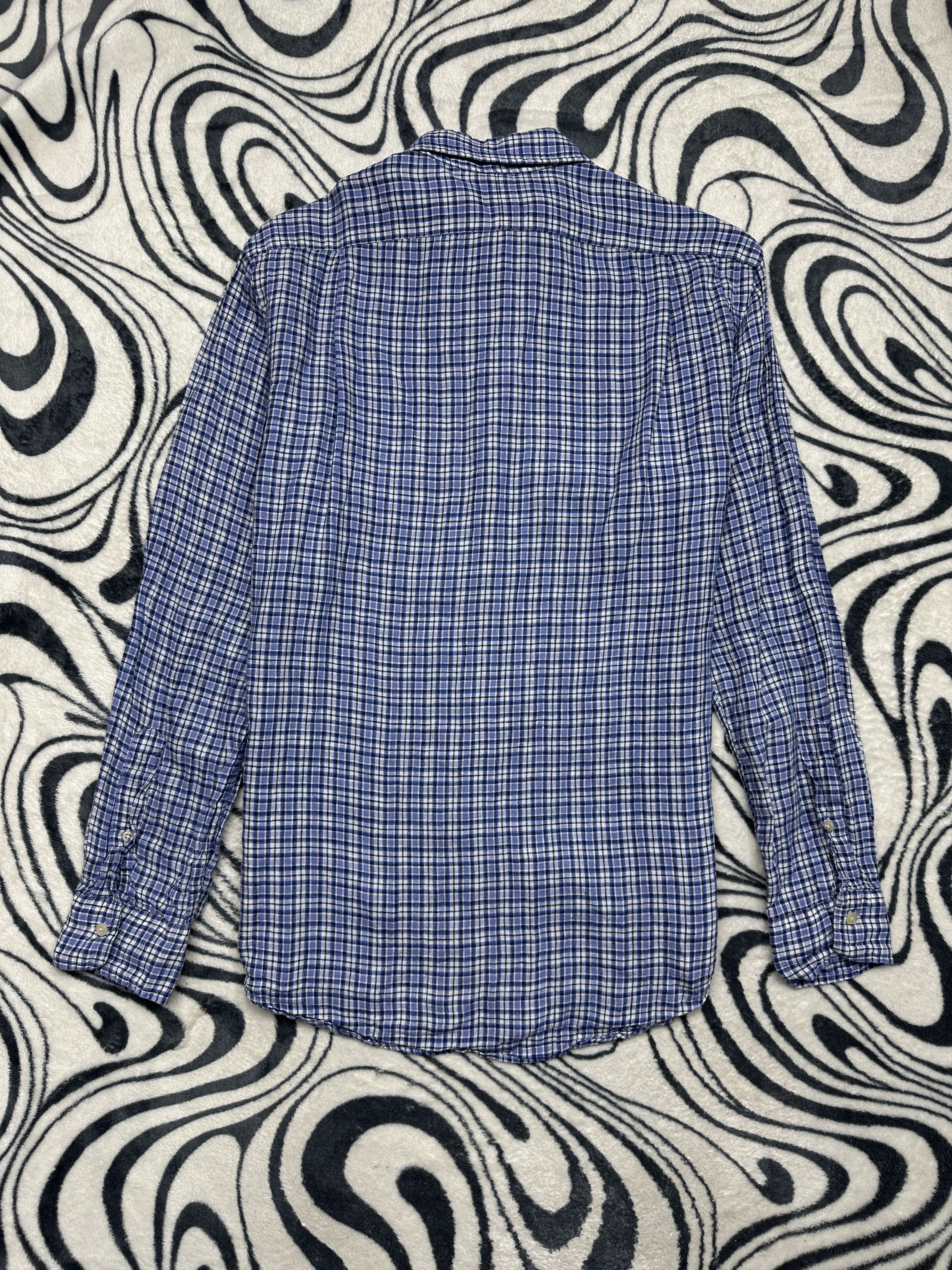 Polo Ralph Lauren Polo Ralph Lauren Vintage Mens Plaid LINEN Shirt Size US L / EU 52-54 / 3 - 7 Thumbnail
