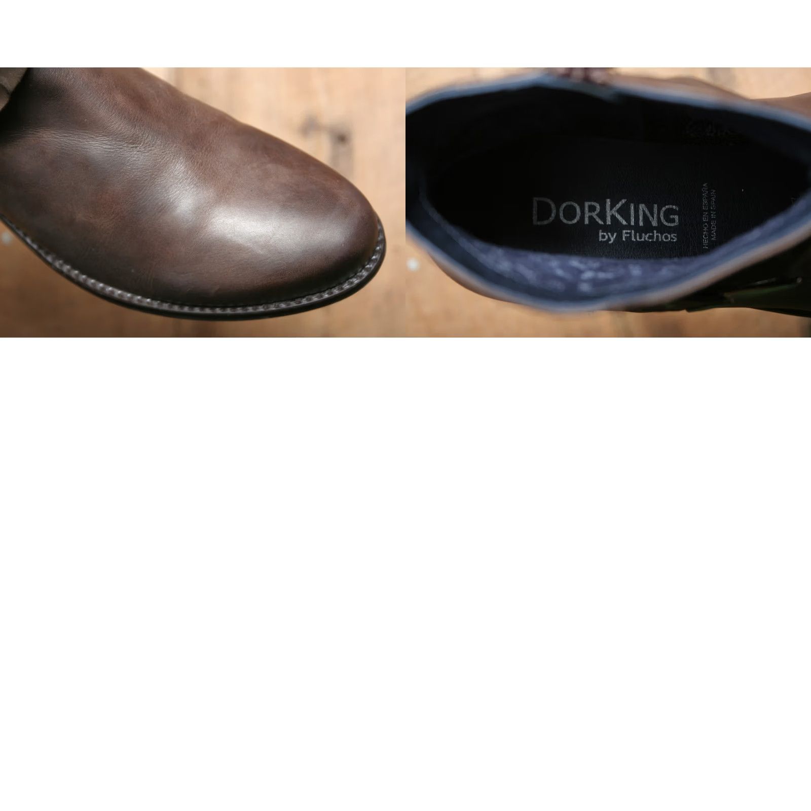 Vintage DORKING by Fluchos Bootie Women Brown Leather Side Zip Harness Strap Ankle Boots EU 40 US 9-9.5 Size US 9.5 / IT 39.5 - 8 Thumbnail