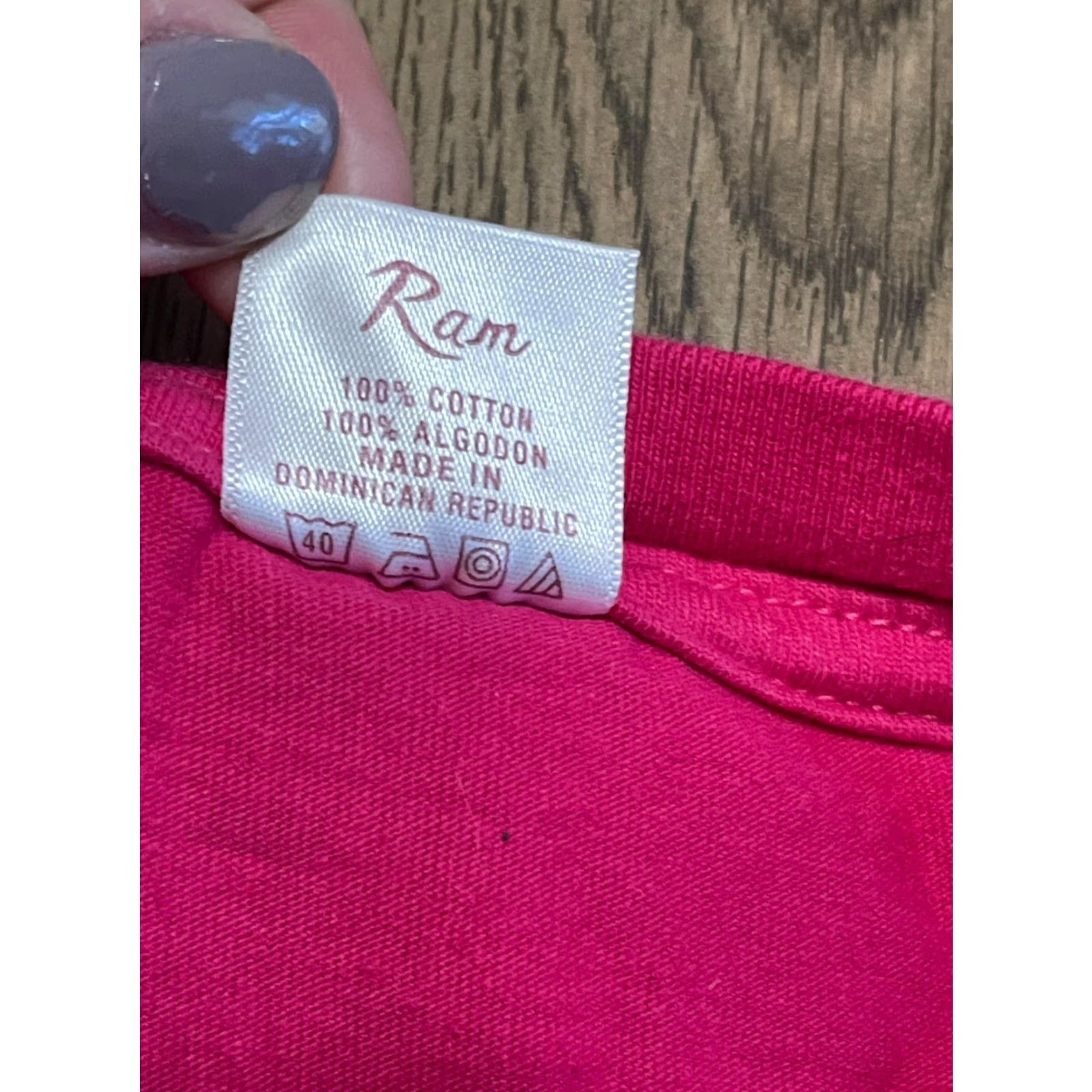 Vintage RAM Shirt Women's Size Small Pink PUNTA CANA Dominican Republic Size S / US 4 / IT 40 - 7 Thumbnail
