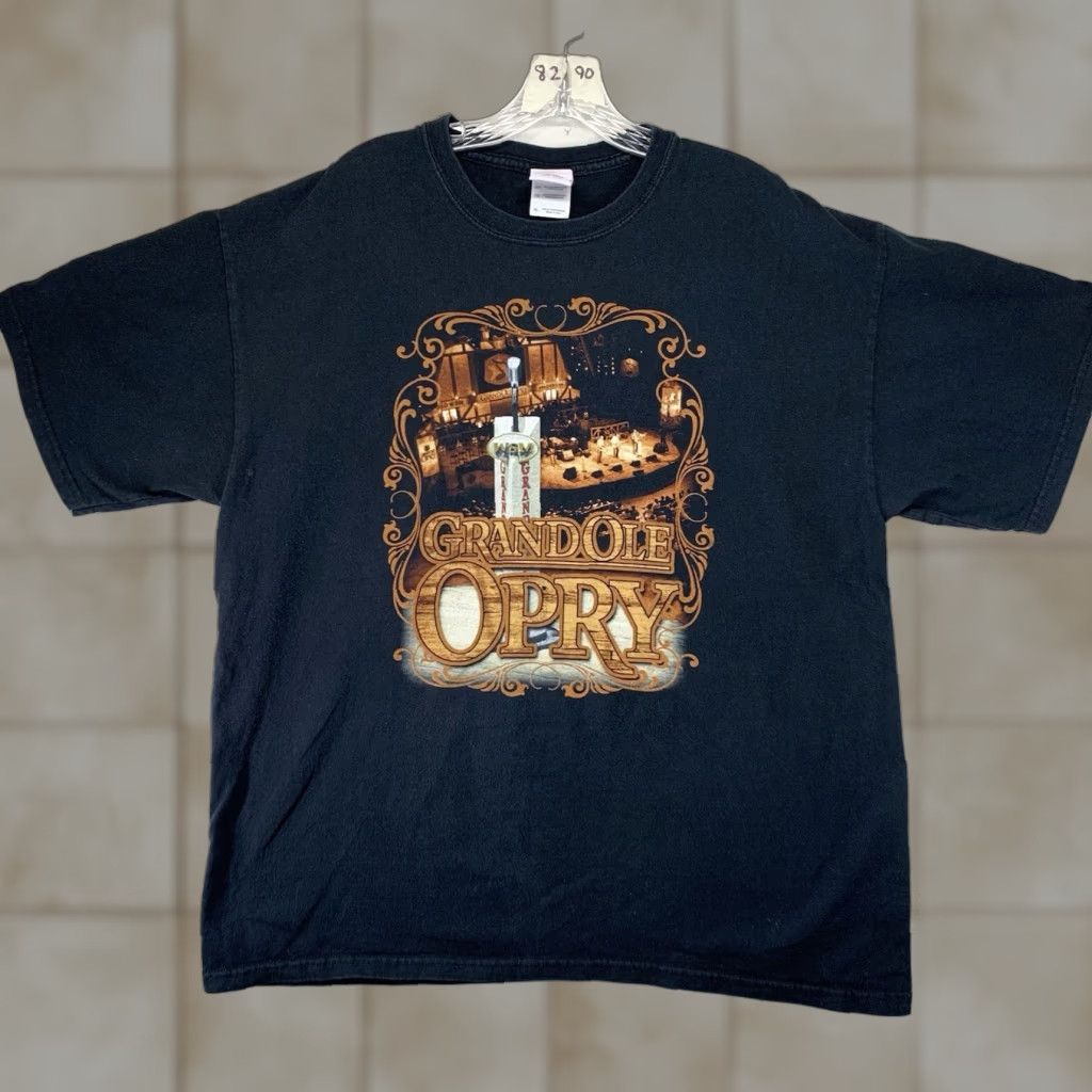 Vintage VINTAGE Grand Ole Opry T-Shirt Men's XL Black Short Sleeve Country Western Double-Sided Graphic Print 2000s Music Size US XL / EU 56 / 4 - 1 Thumbnail