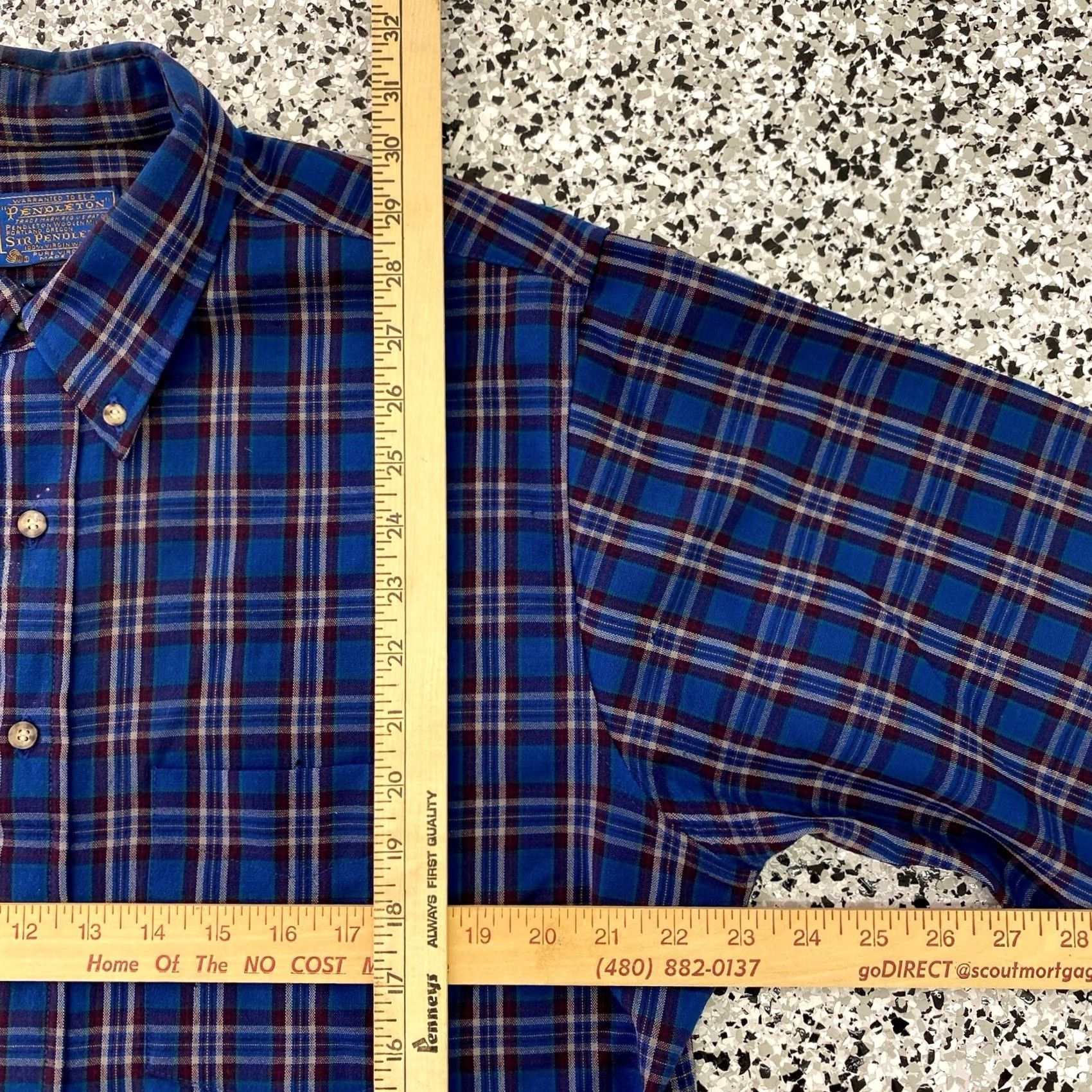 Pendleton Pendleton Shirt Mens Large Wool Flannel Multicolor Striped USA Size US L / EU 52-54 / 3 - 6 Thumbnail