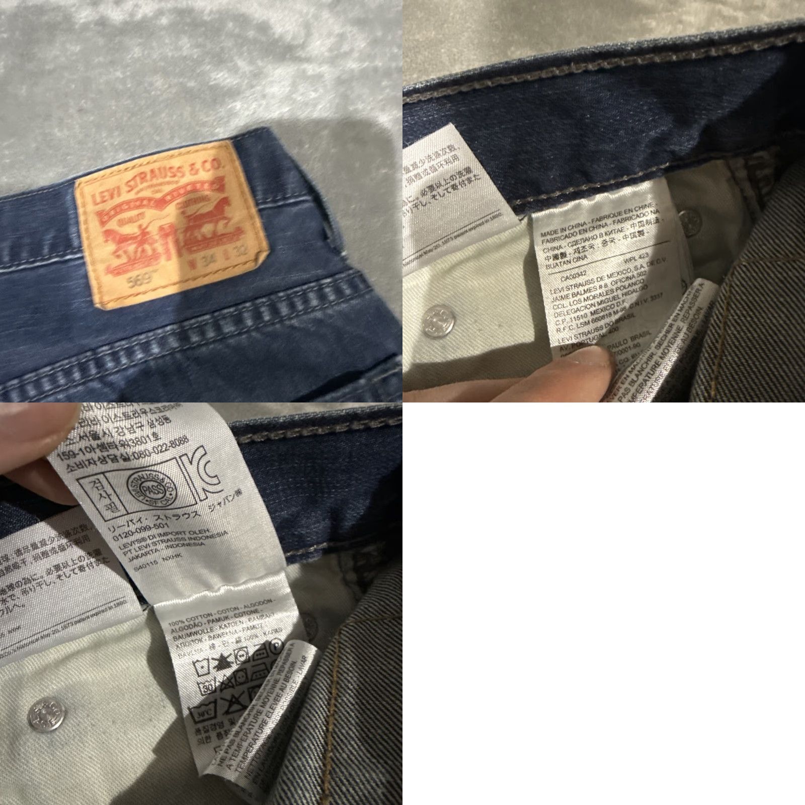 Levi's VINTAGE Levi's 569 Jeans Mens 34x31 Blue Medium Wash Relaxed Straight Baggy USA Logo 90s Womens? Size US 34 / EU 50 - 8 Thumbnail