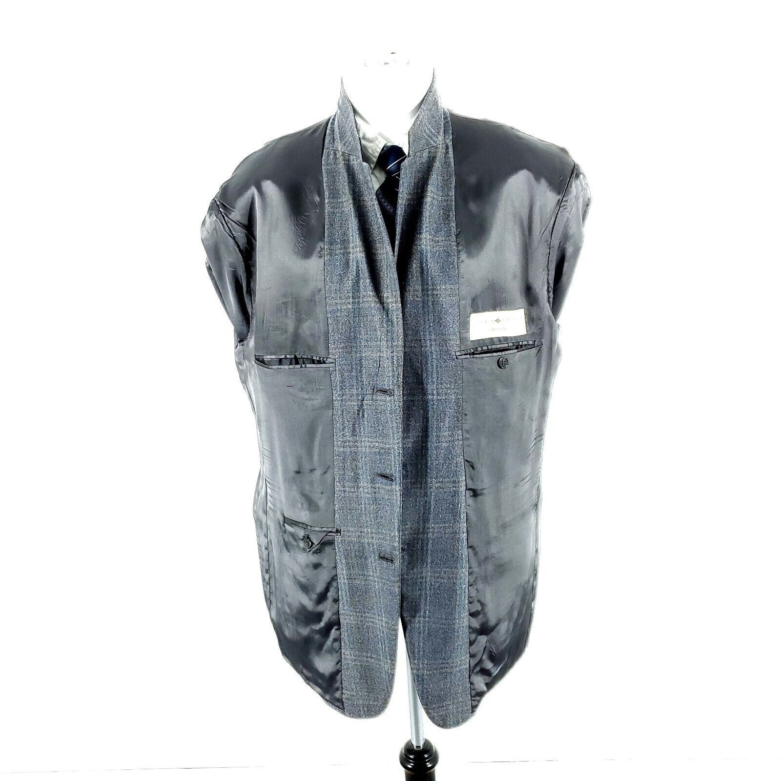 Joseph Abboud Joseph Abboud Nordstrom Wool Silk 3 Button Sport Coat 42R Gr Size 42R - 9 Thumbnail