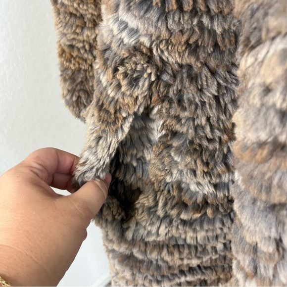 Vintage Cassin New York Rabbit Ribbon Fur Coat Scarf Wrap Midi Pocke Size L / US 10 / IT 46 - 8 Thumbnail