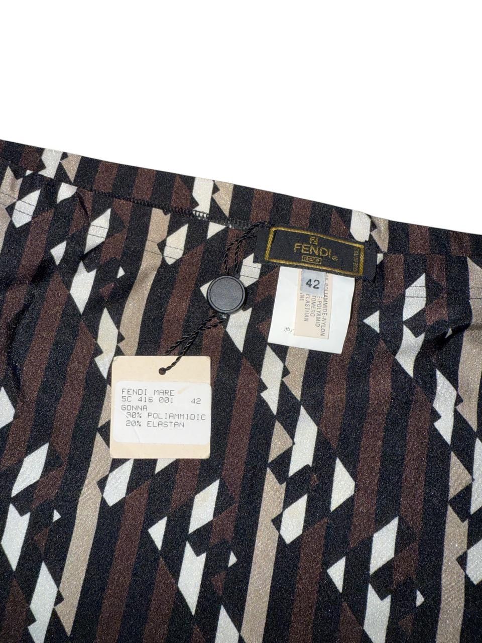 Fendi Fendi mare monogram mini skirt Size 27" / US 4 / IT 40 - 4 Thumbnail