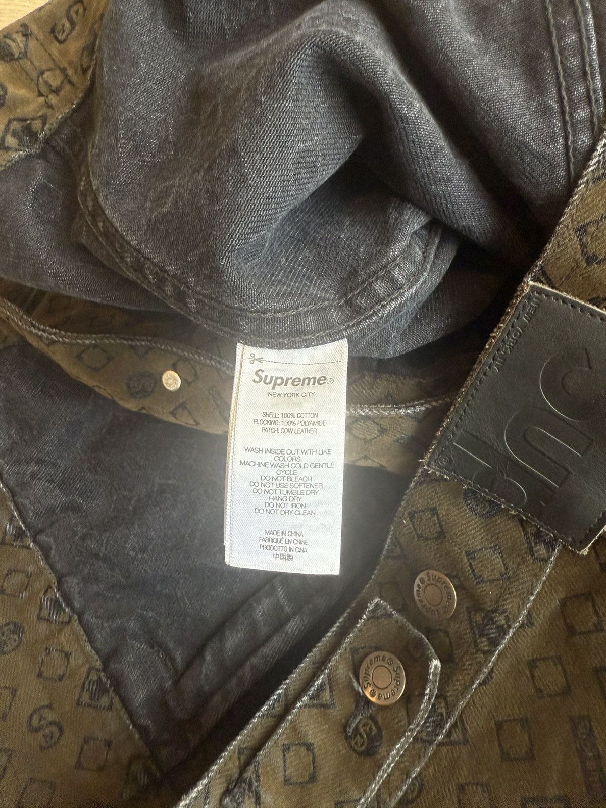 Supreme Supreme Denim Flocked Jacket Size US L / EU 52-54 / 3 - 7 Thumbnail