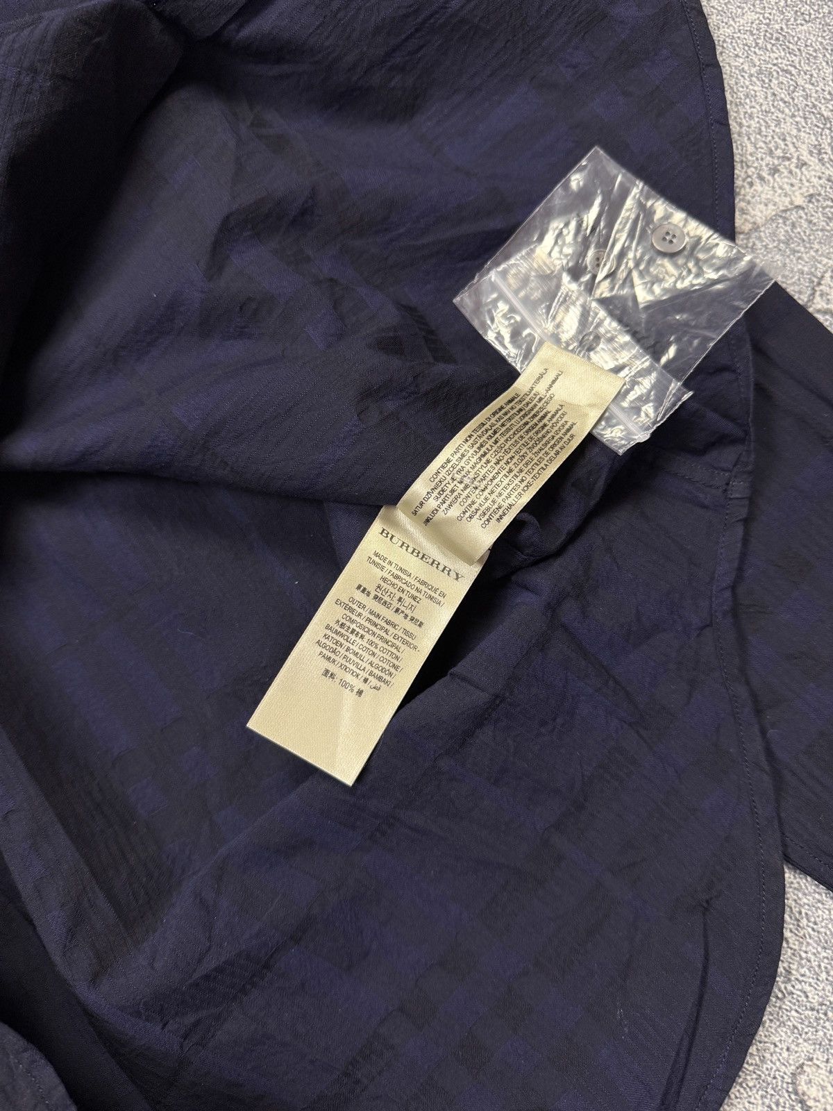 Burberry BURBERRY Shirt Button Up Cotton Nova Check Blue Black Men’s Size US S / EU 44-46 / 1 - 10 Thumbnail