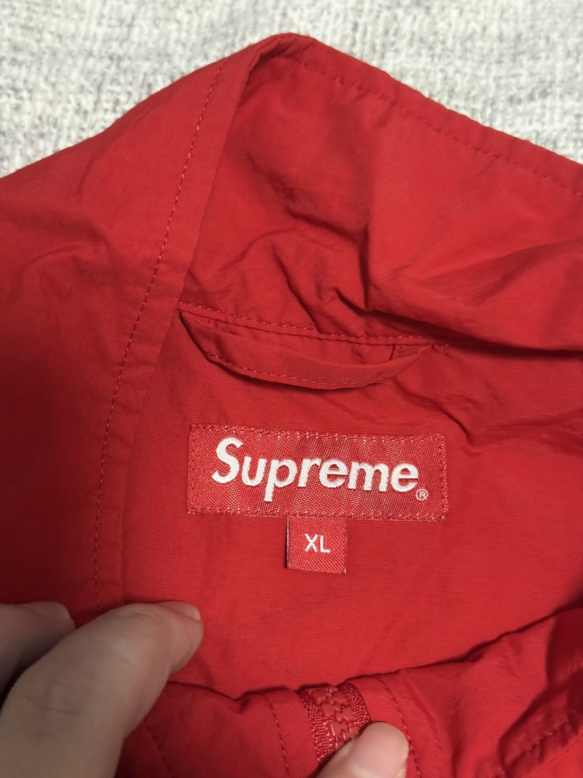 Supreme Supreme Corner Arc Half zip pullover red yellow jacket Size US XL / EU 56 / 4 - 4 Thumbnail