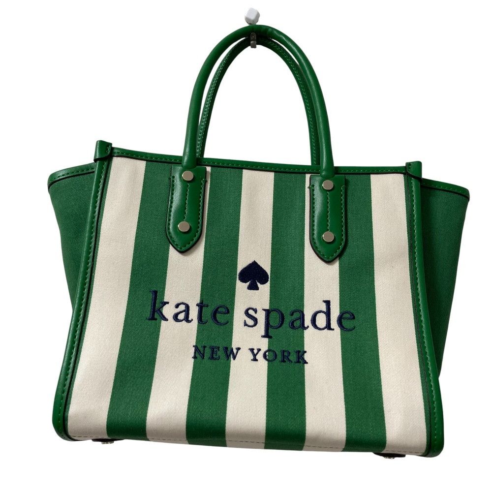 Kate Spade Kate Spade kate spade Ella Even Stripe Jacquard 2way Tote Bag Cotton Tote Bag DUTY FREE for USA Size ONE SIZE - 1 Thumbnail