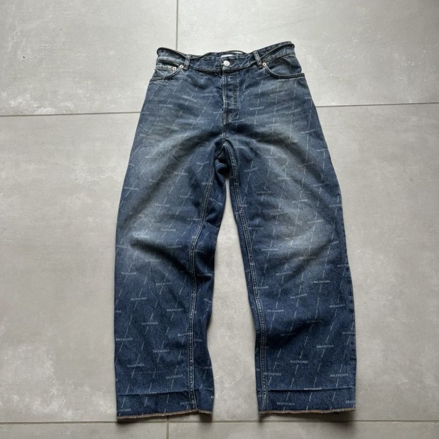 Balenciaga Balenciaga Logo Print Denim Size US 28 / EU 44 - 8 Thumbnail