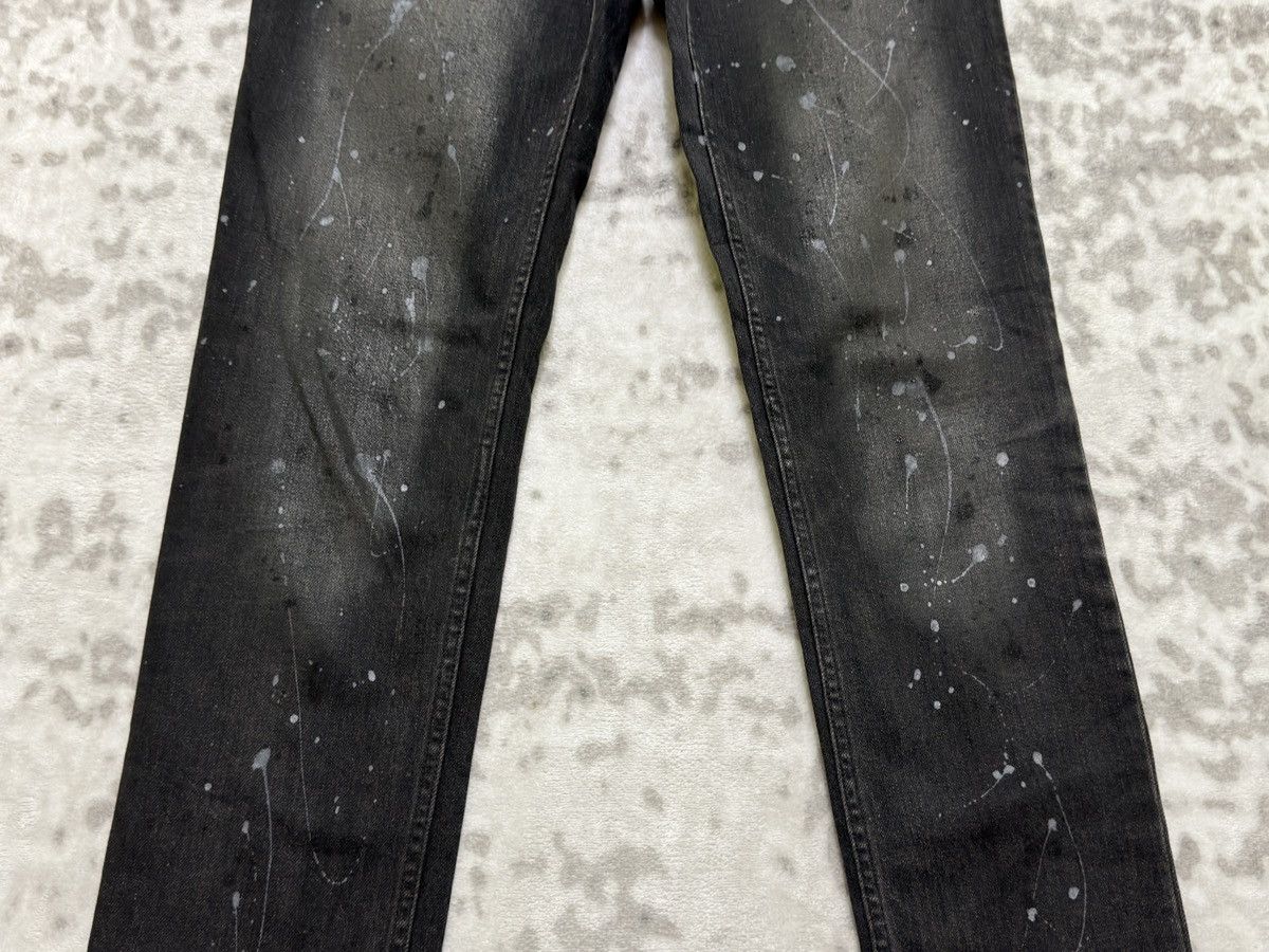 Shellac Vintage SHELLAC Paint Splashed Slim Fit Button Denim Jeans Size US 30 / EU 46 - 6 Thumbnail