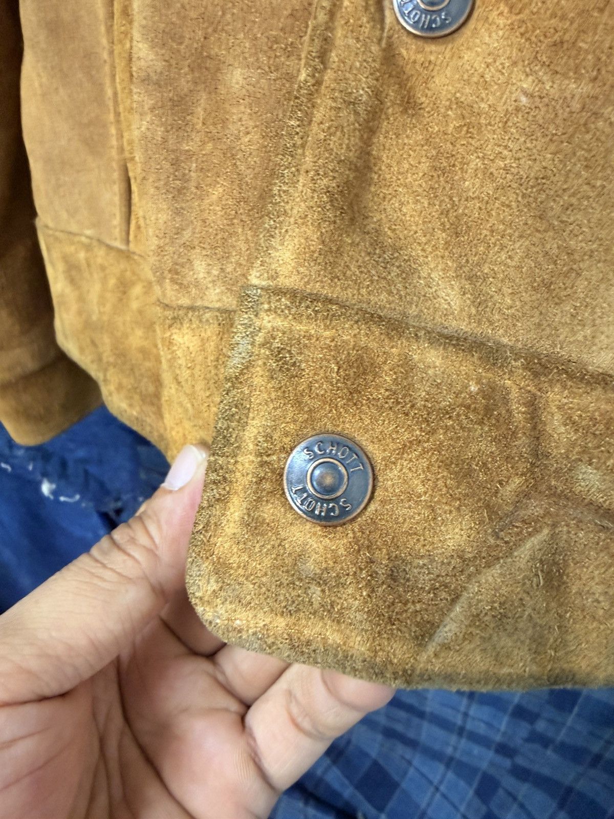 Schott Vtg Schott NYC Suede Leather Jacket Type 3 3sixteen 3🟦 Size US M / EU 48-50 / 2 - 7 Thumbnail