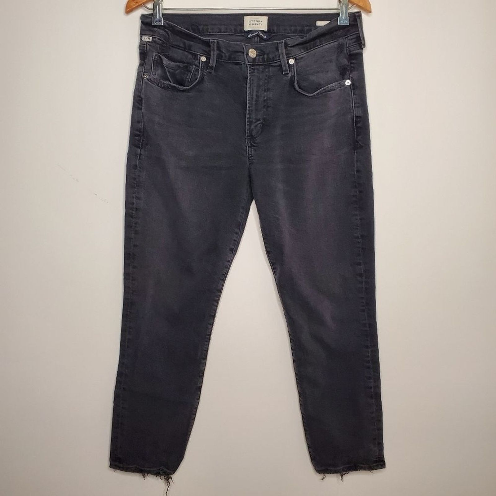 Citizens Of Humanity Citizens Of Humanity Ella Black Slim Crop Stretch Jean Sz 29 Size 29" - 2 Thumbnail