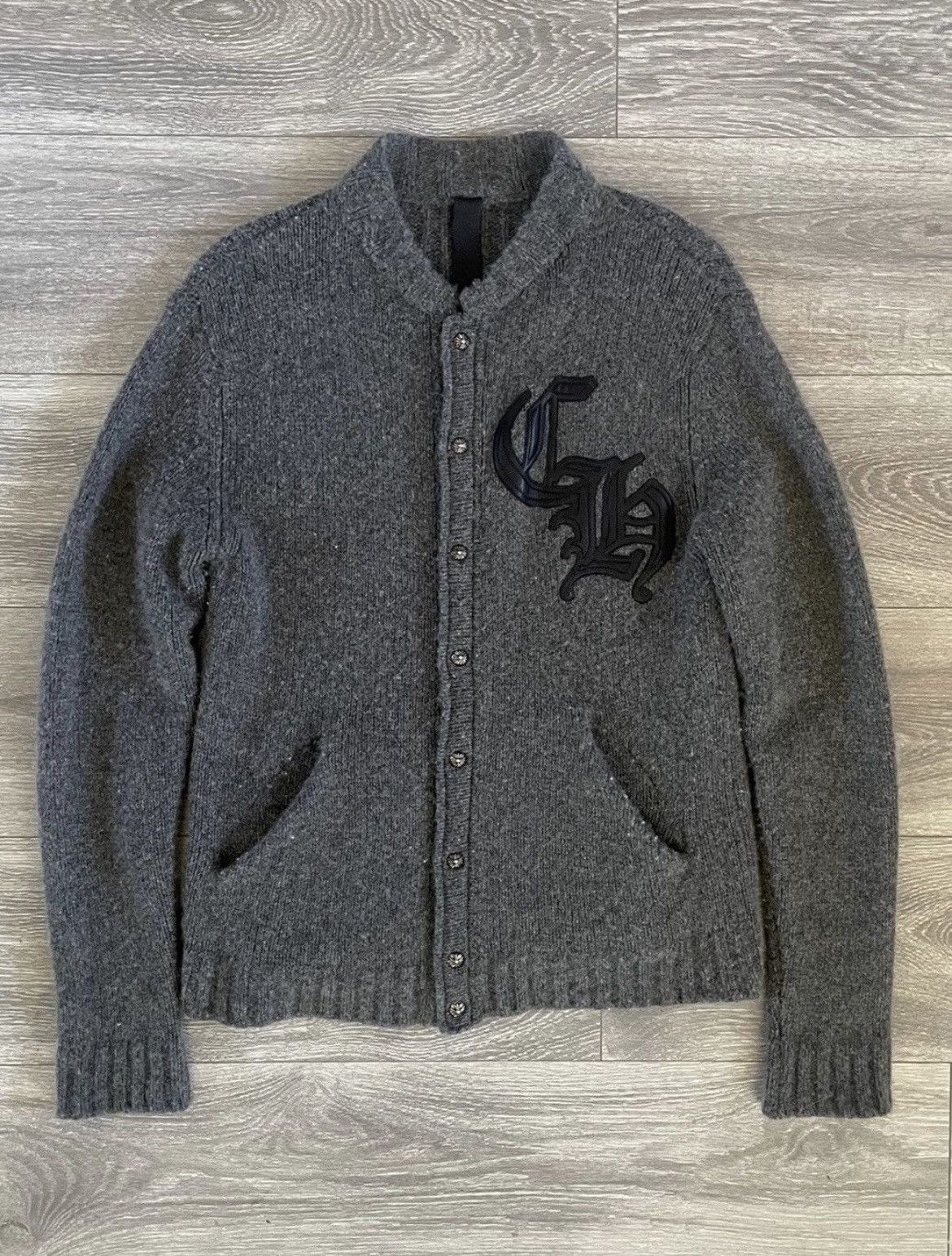 カーディガン CHROME HEARTS 2025SS CH Plus Cashmere Wool Cardigan Chrome Hearts Cashmere Cross Patch 