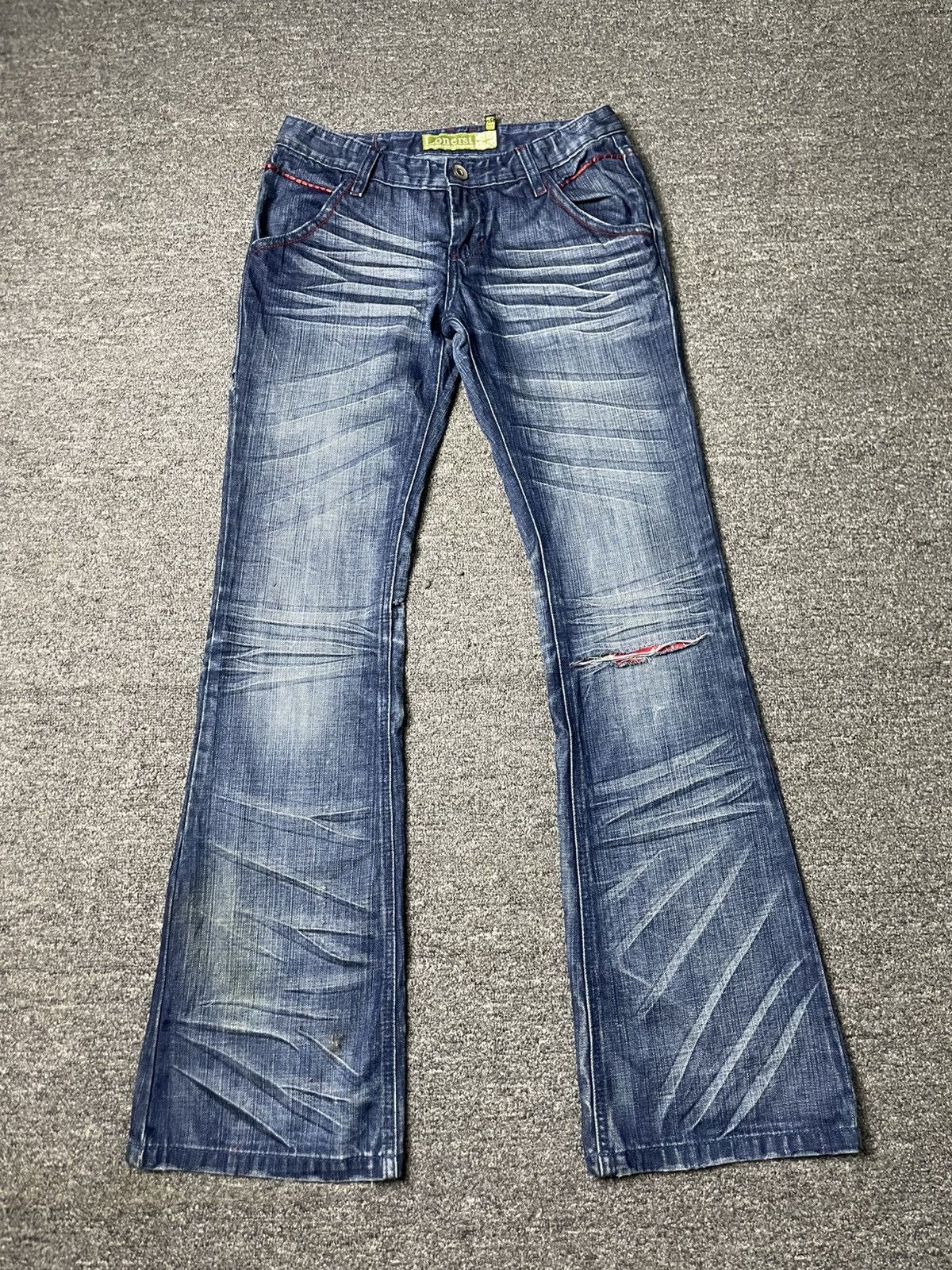 Japanese Brand × Vintage Vintage LONERST Flared Bootcut Design Jeans (83) Size 29" - 1 Thumbnail