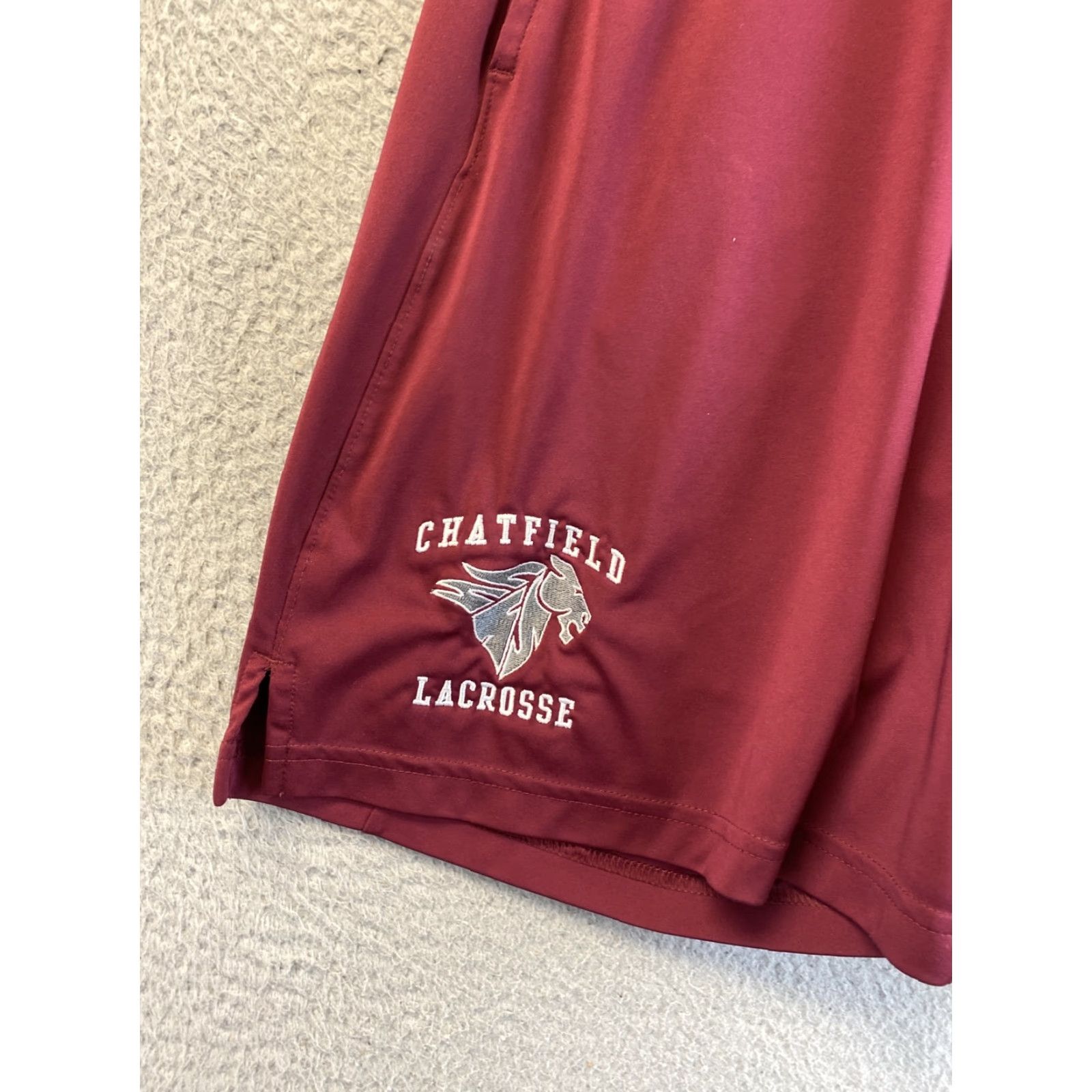 Nike Nike Dri Fit Shorts Lightweight Blue L Adult Large Men Regular Relaxed Athletic Baseball Summer Solid Drawstring Cotton Maroon 31-45 Size US 33 - 3 Thumbnail