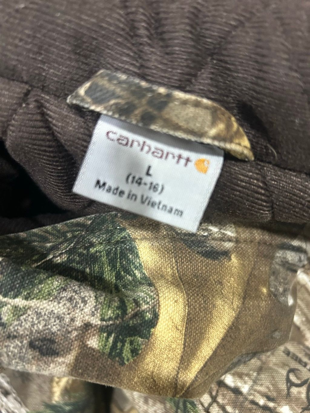 Carhartt Boys Carhartt Puffer Jacket L Camo Brown Size US L / EU 52-54 / 3 - 6 Thumbnail