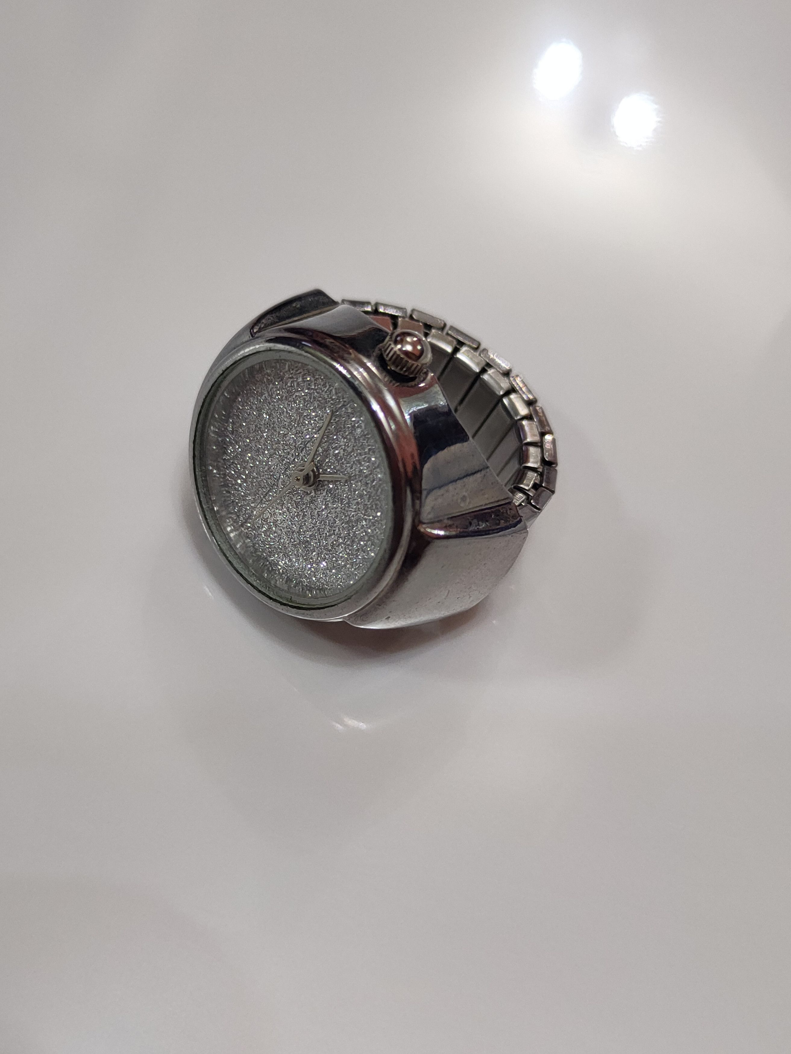 Japanese Brand Japan Ring watch adjustable strap silver color Size ONE SIZE - 7 Thumbnail