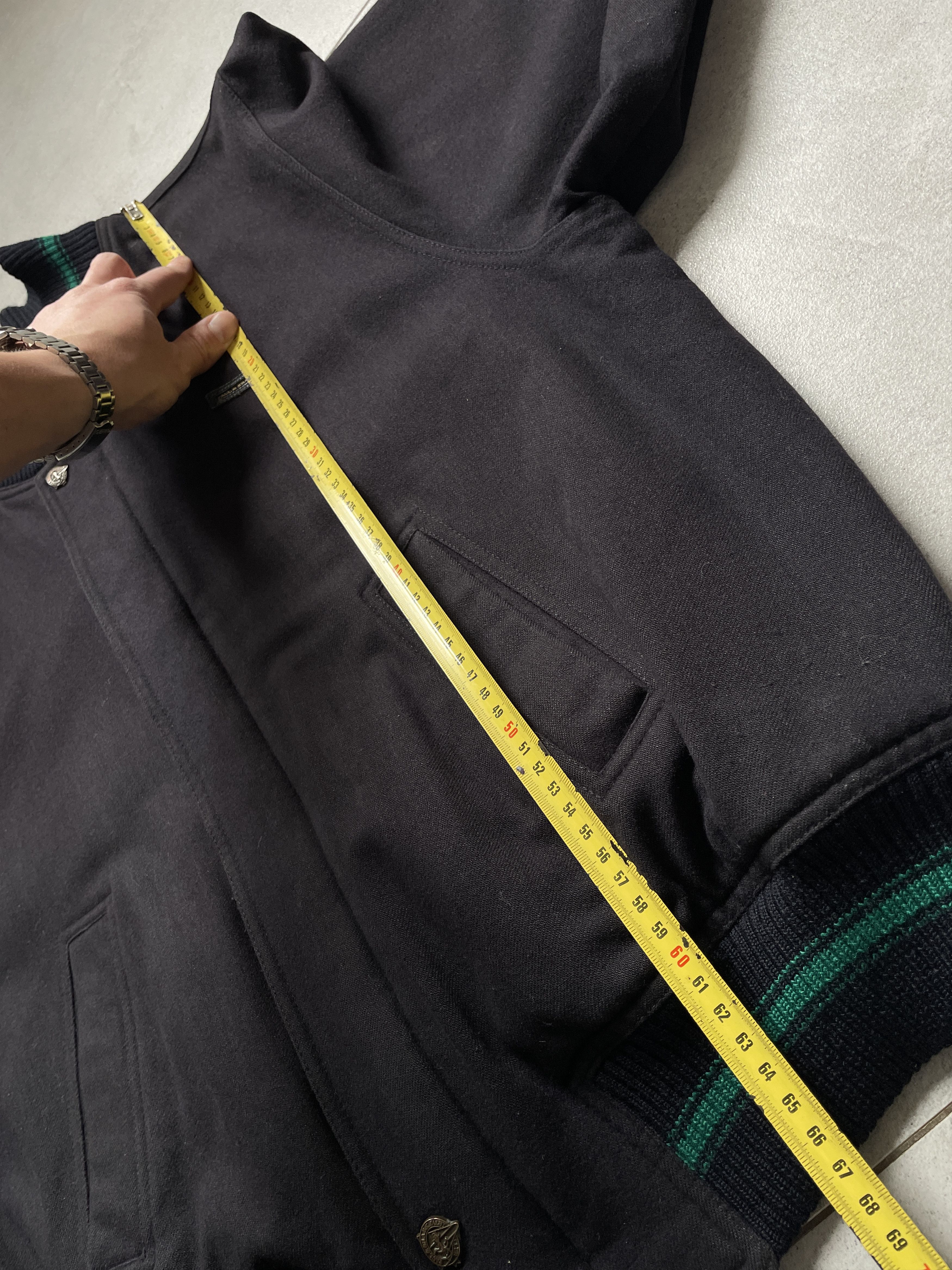 Paul & Shark PAUL & SHARK BLACK WOOL SAILING YACHTING BOMBER JACKET Size US M / EU 48-50 / 2 - 8 Thumbnail