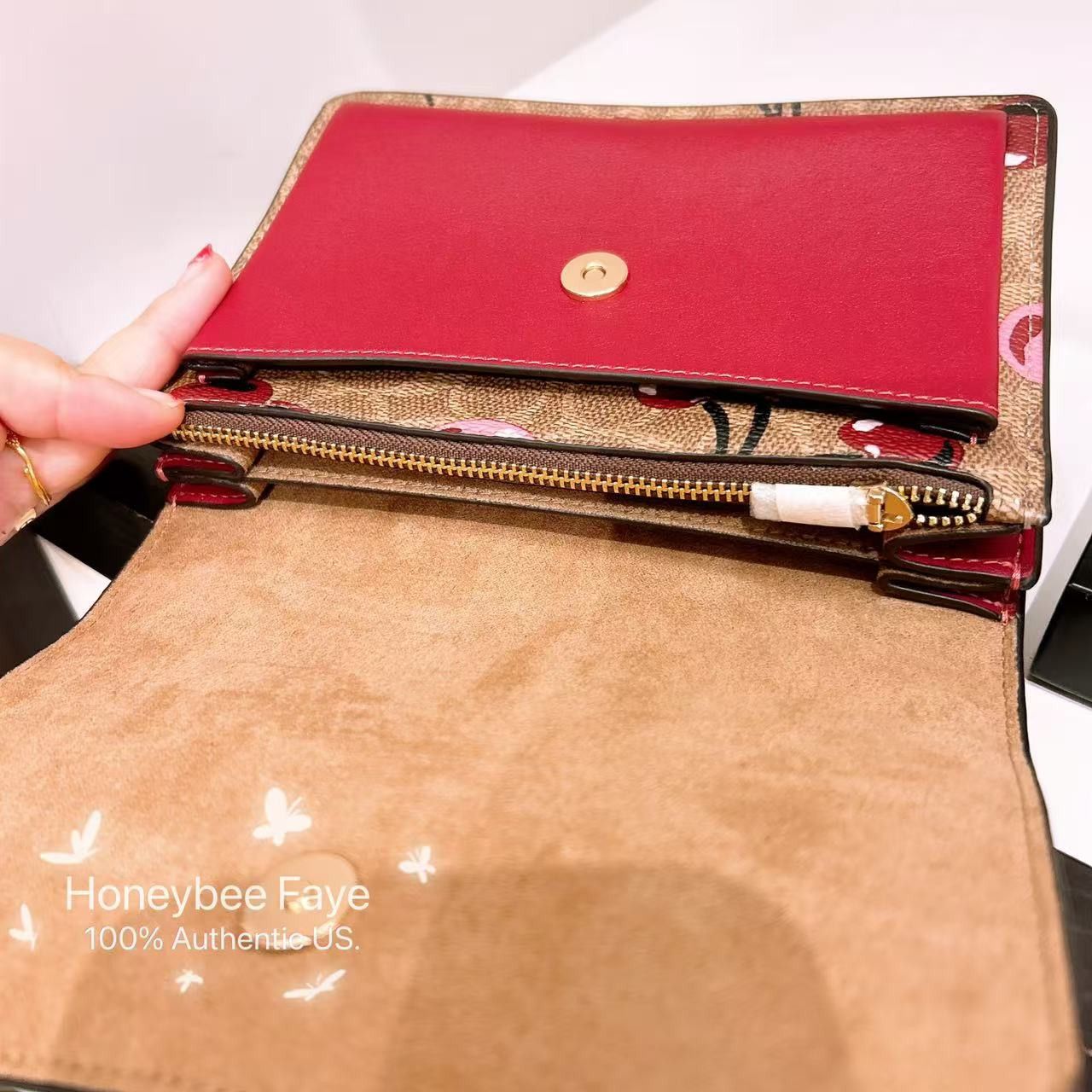 Coach Mini Klare Crossbody Bag In Signature Canvas Cherry CY716 Size ONE SIZE - 5 Thumbnail