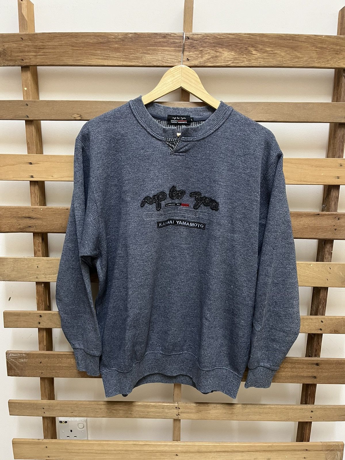 Kansai Yamamoto Up To You Embroidered Crewneck Sweatshirt
