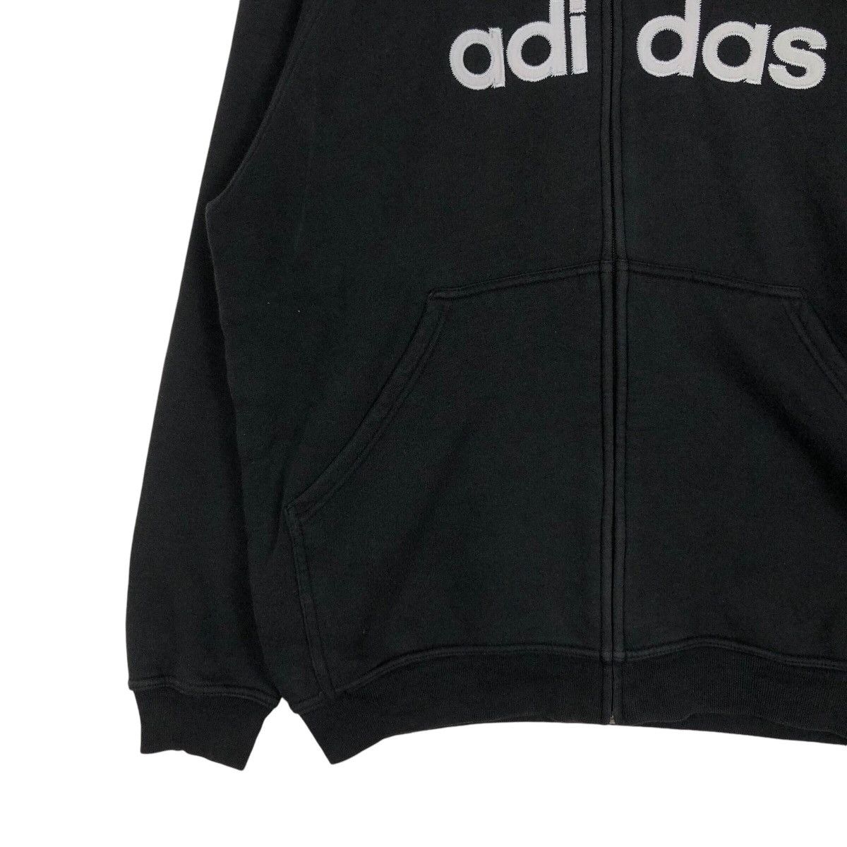 Adidas × Japanese Brand Adidas Spell Out Vintage Sweatshirt Hoodie Large Size US L / EU 52-54 / 3 - 3 Thumbnail