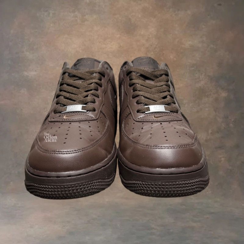 Nike × Supreme Supreme x Nike Air Force 1 Low Box Logo Baroque Brown Size US 9 / EU 42 - 4 Thumbnail