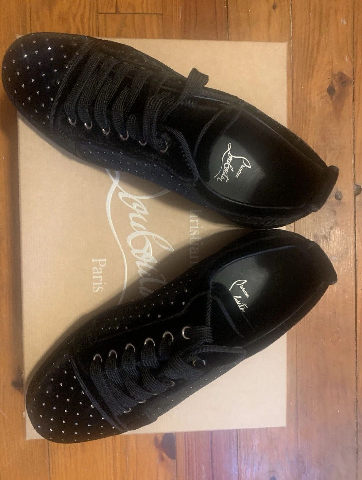 Christian Louboutin Christian Louboutin Fun Louis Junior “Plum Strass” sneakers. Size US 8 / EU 41 - 13 Thumbnail