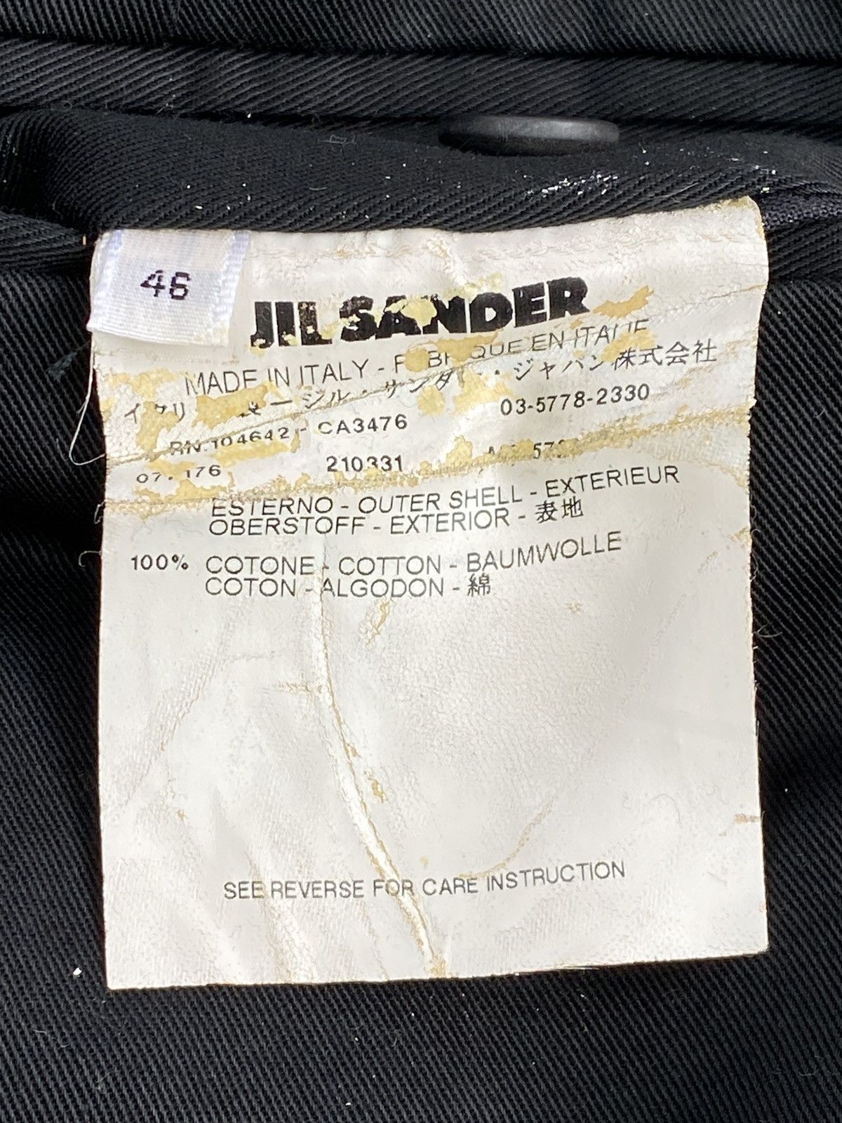 Jil Sander 2001 Jill Sander by Raf Simons Tailormade Straight Cut Pants Size US 32 / EU 48 - 3 Thumbnail