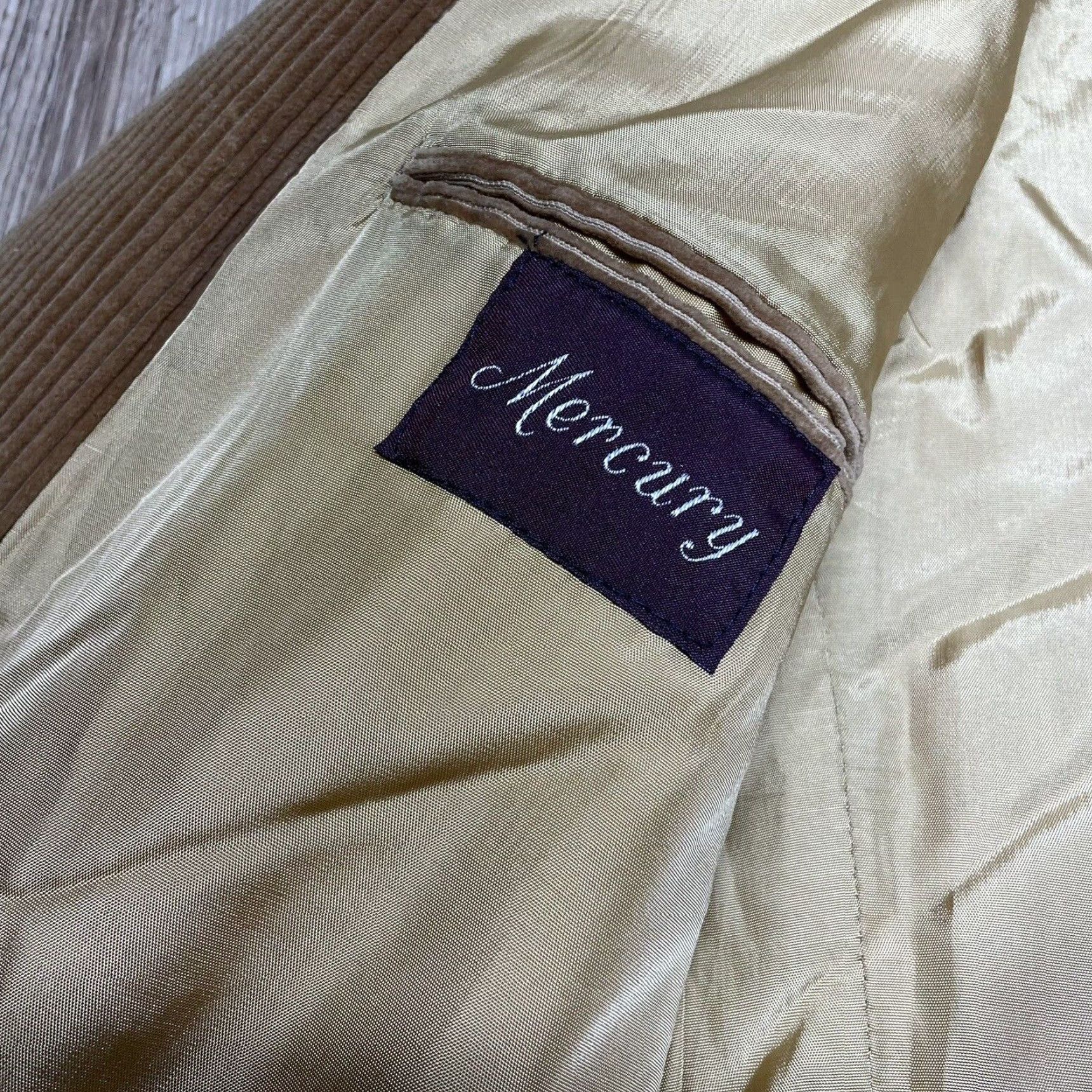 Vintage VINTAGE Mercury Men’s Corduroy Blazer Jacket 42 Regular Brown 1990s Mens Size 42R - 2 Thumbnail