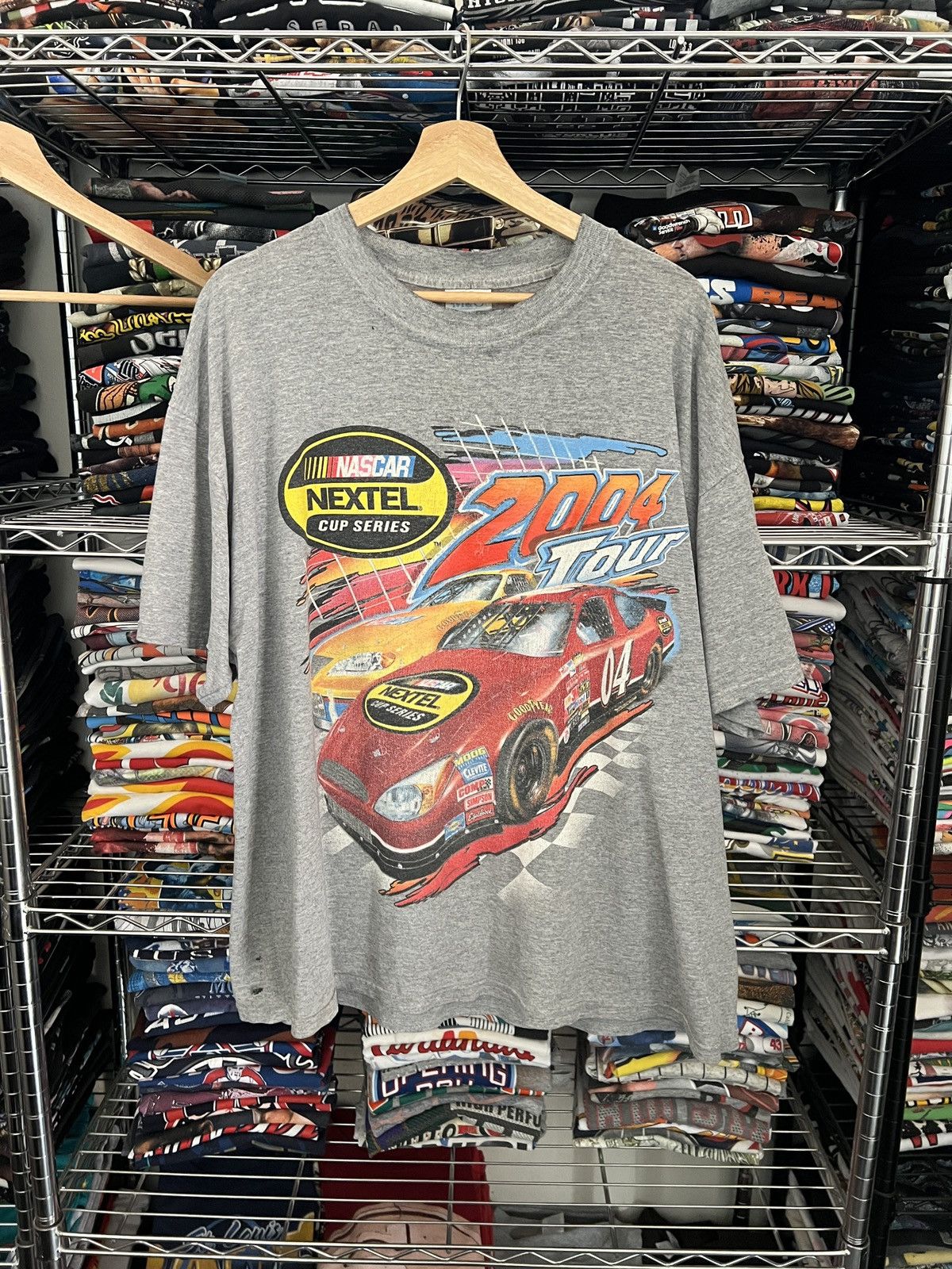 NASCAR 2004 NASCAR Tour Nextel Cup Series Tee Racing Size US XL / EU 56 / 4 - 1 Thumbnail