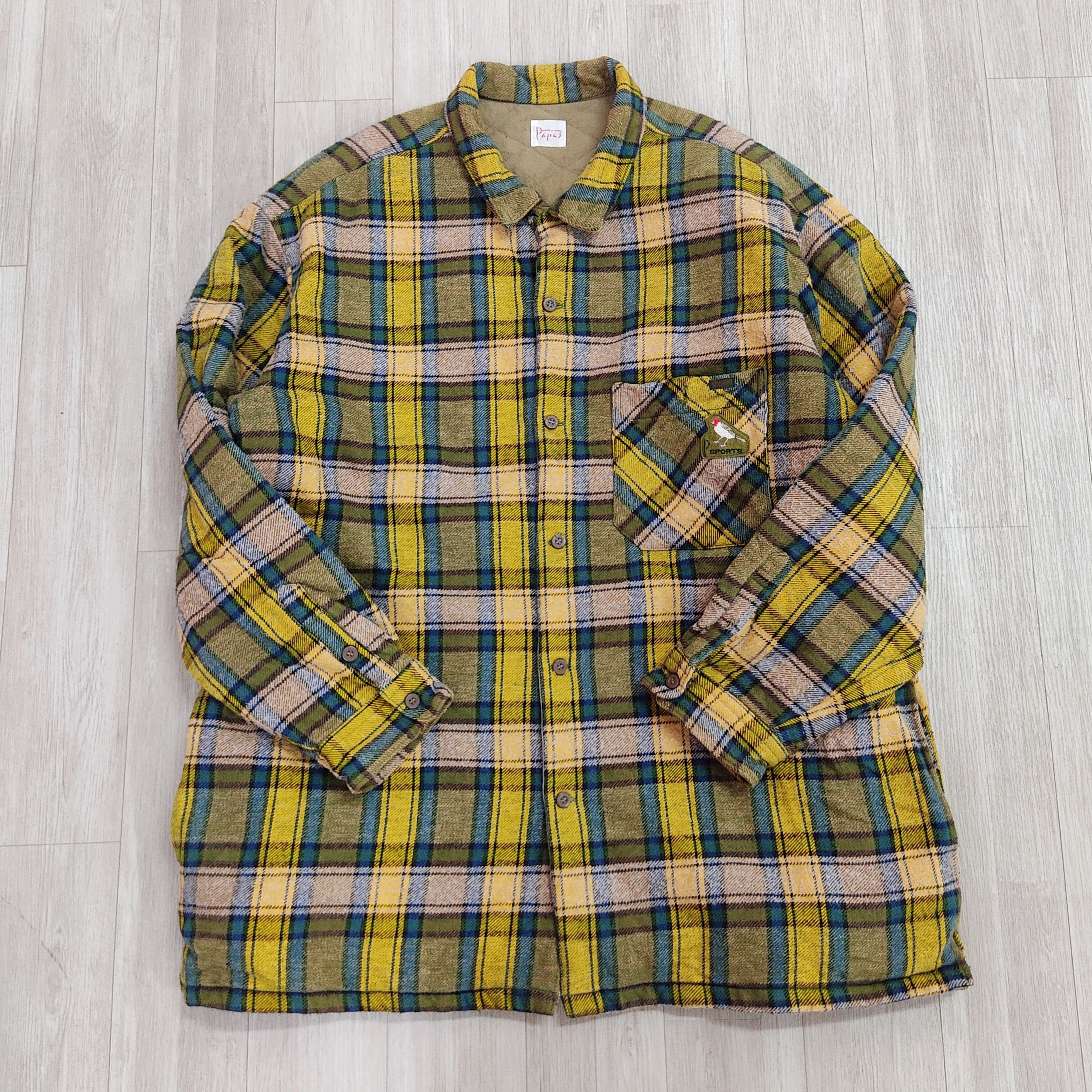 FILLES A PAPA The Papas Sports Overshirt Plaid Insulated Flannel Jacket Size US XL / EU 56 / 4 - 9 Thumbnail