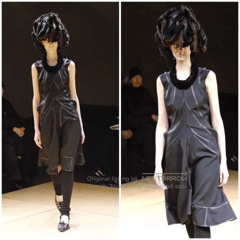 Junya Watanabe JUNYA WATANABE Asymmetrical 3D Cut Mermaid Fur Collar Vest Size M / US 6-8 / IT 42-44 - 9 Thumbnail