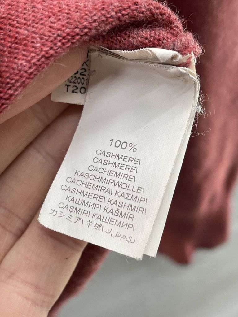 Brunello Cucinelli BRUNELLO CUCINELLI Red V Neck 100% Cashmere Sweater Size US M / EU 48-50 / 2 - 11 Thumbnail