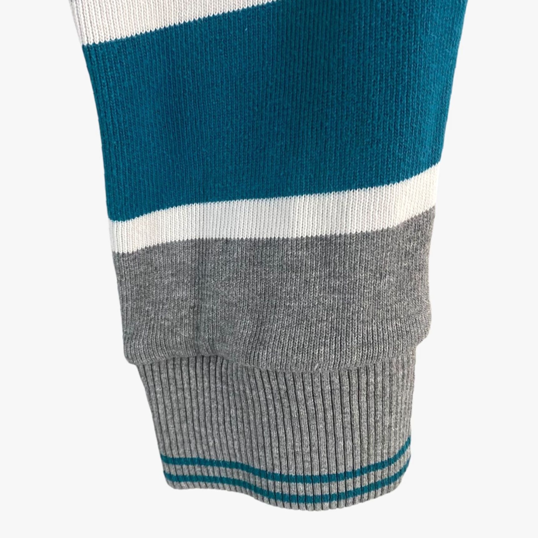 Lamborghini VINTAGE Tonino Lamborghini Men's Sweater XL Knit Striped Long Sleeve Casual Business Party Blue Size US XL / EU 56 / 4 - 7 Thumbnail